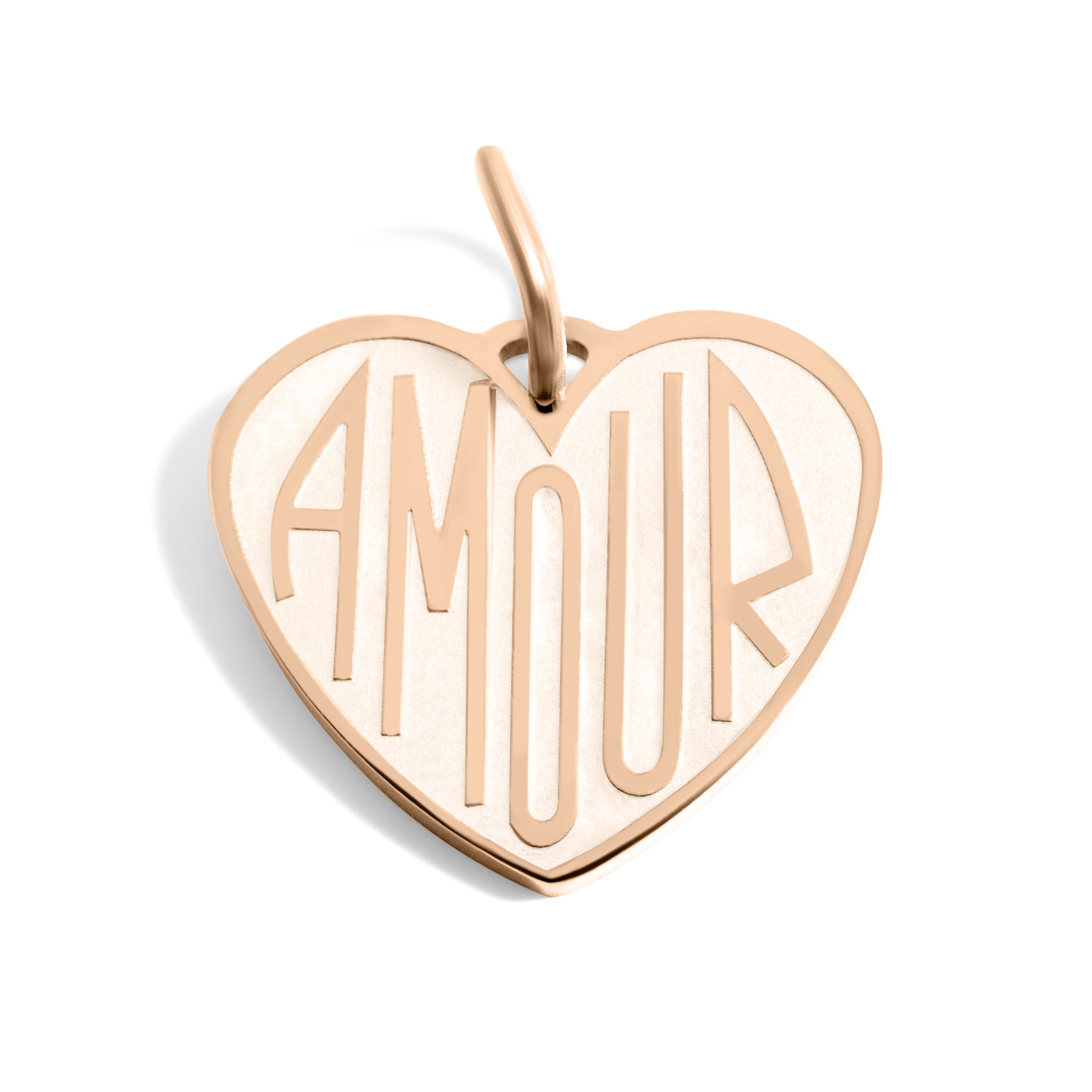 18K Gold PVD Stainless Steel Heart Amour Charm / PDL0256、mySite、dreamappss