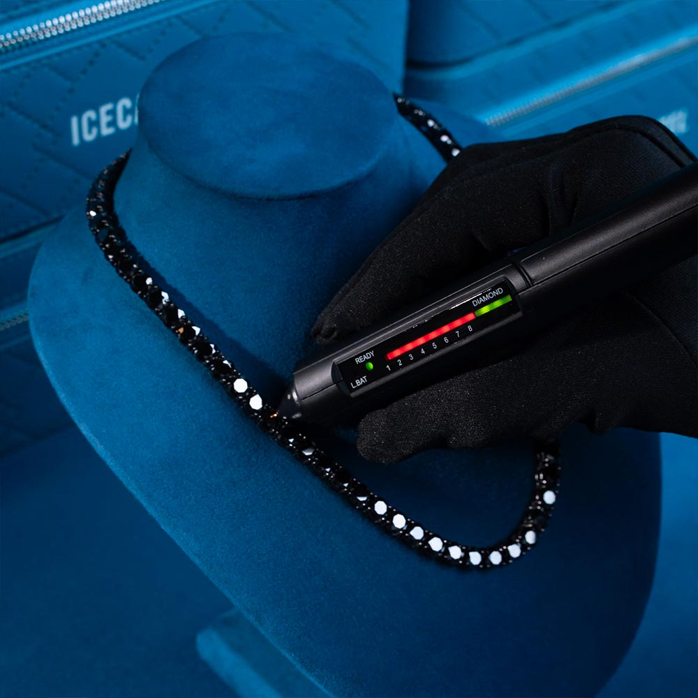 Black Moissanite Tennis Chain 14K Black Gold (ALL SIZES)、mySite、hinf8tx79