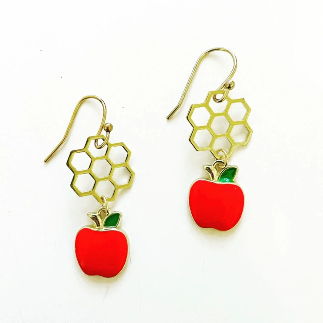 Apples and Honey Dangle Earrings、mySite、topwebapps