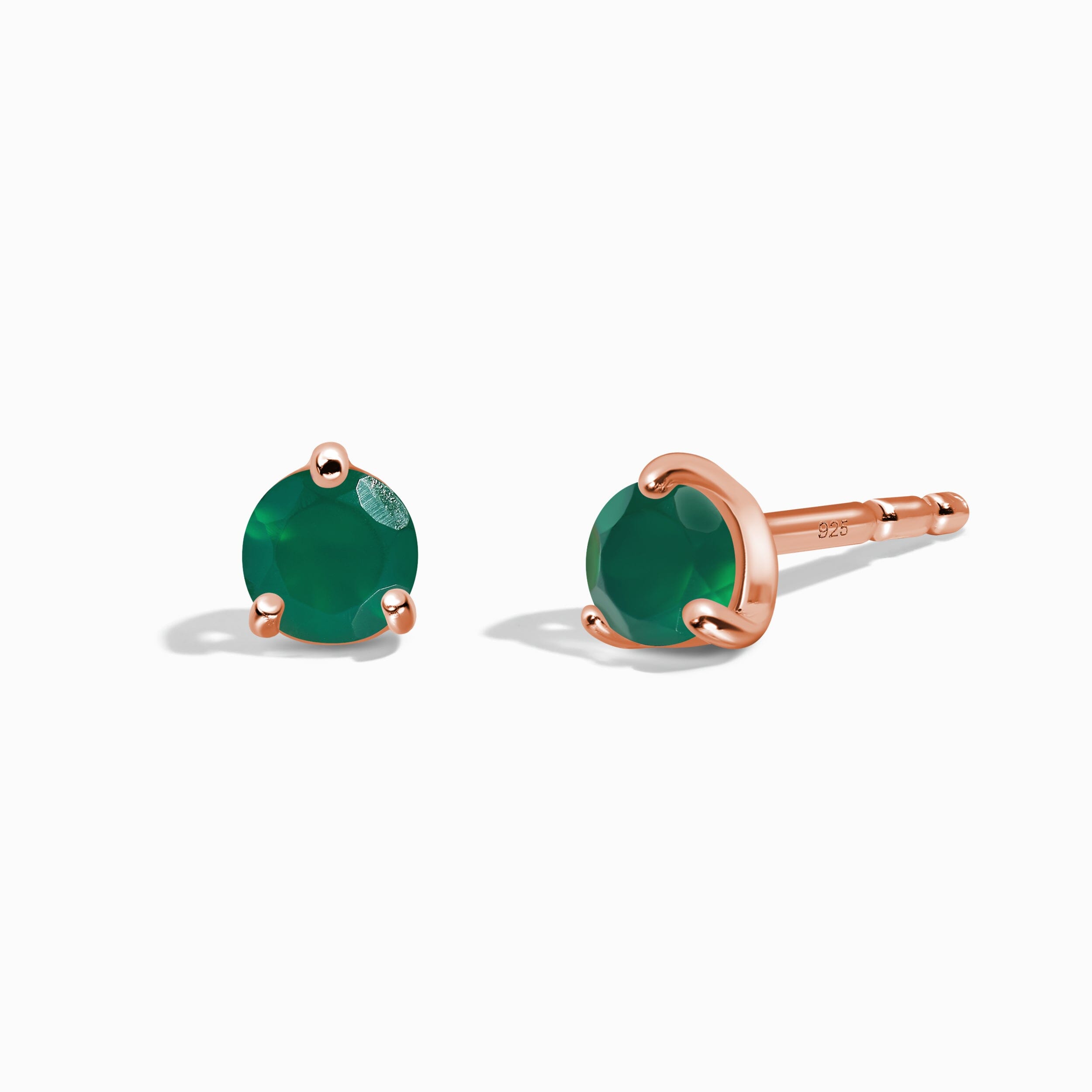 Green Onyx Round Studs - May Birthstone、mySite、hinf8tx79