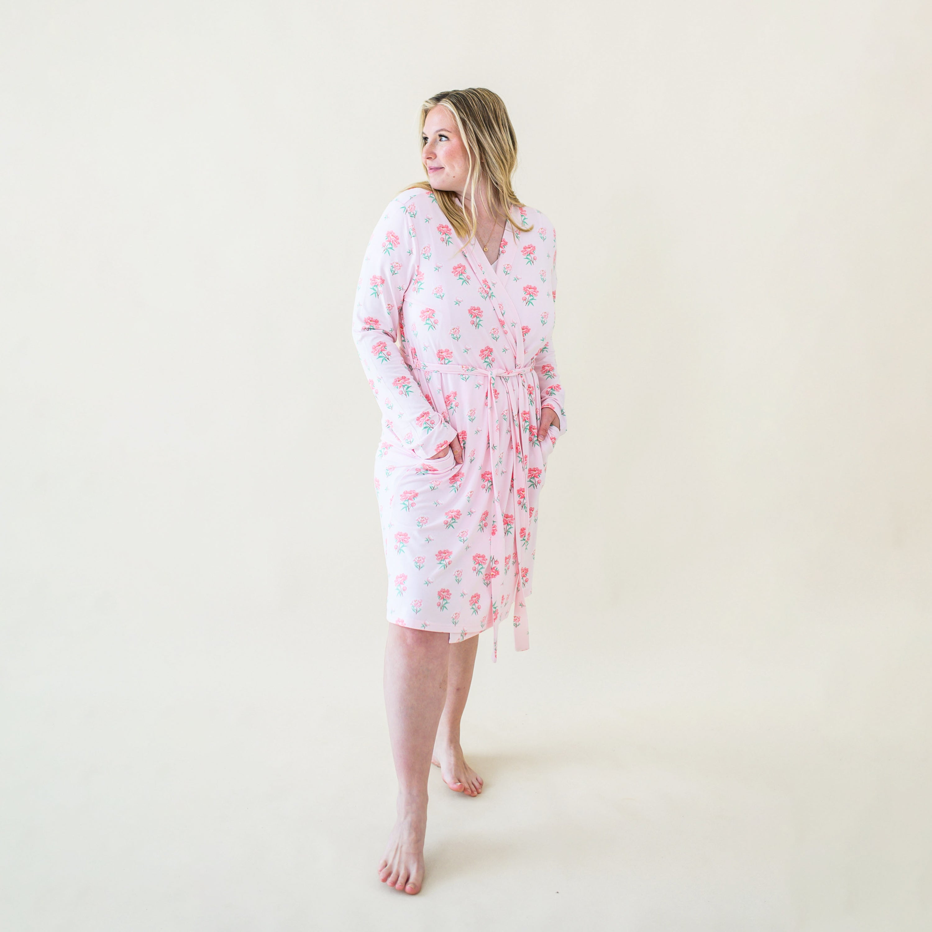  Women's Lounge Robe in Sakura Peony、mySite、layawaytickets