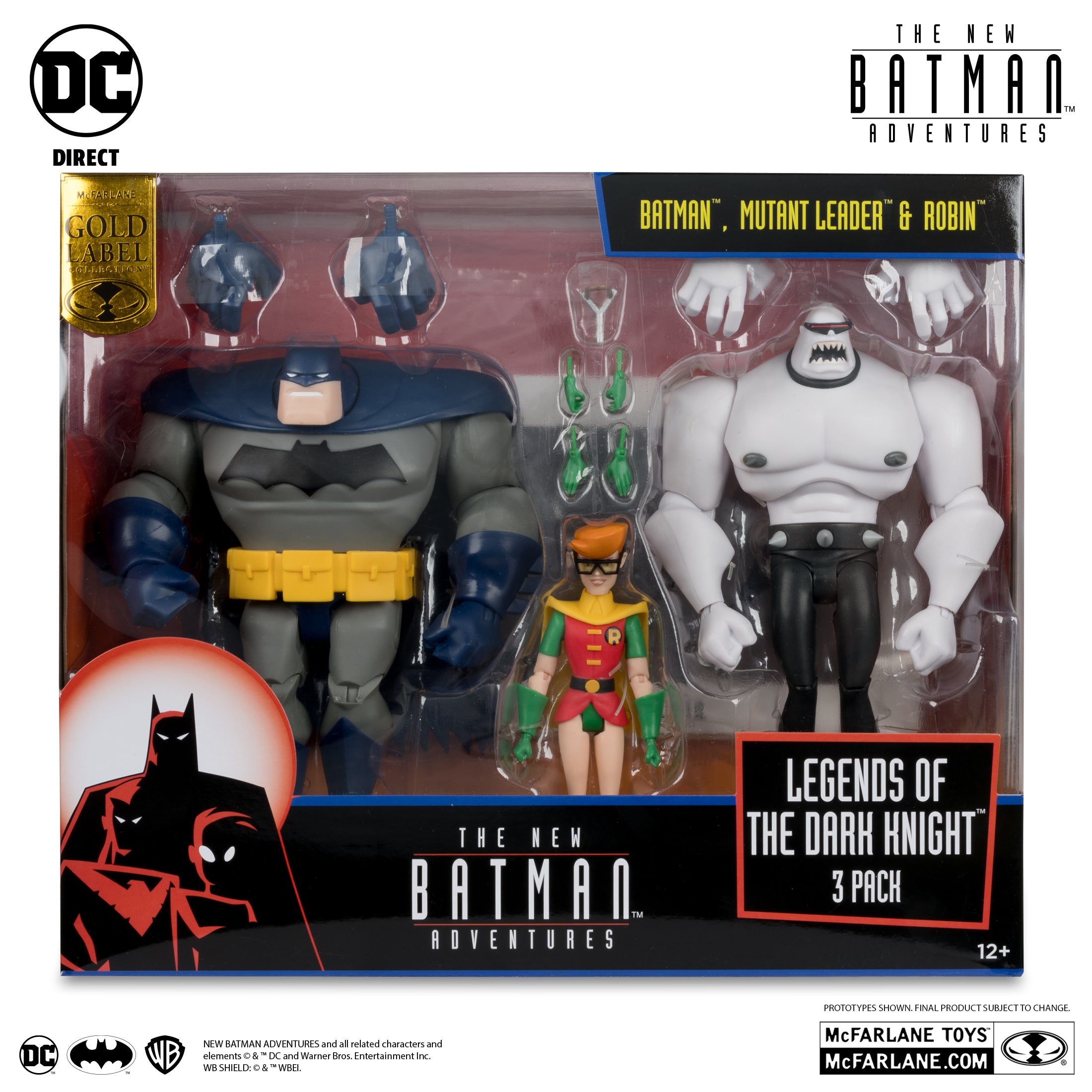 DC Direct New Batman Adventures Batman, Mutant Leader & Robin 3-Pack (Legends of The Dark Knight)、mySite、hgirdovlk