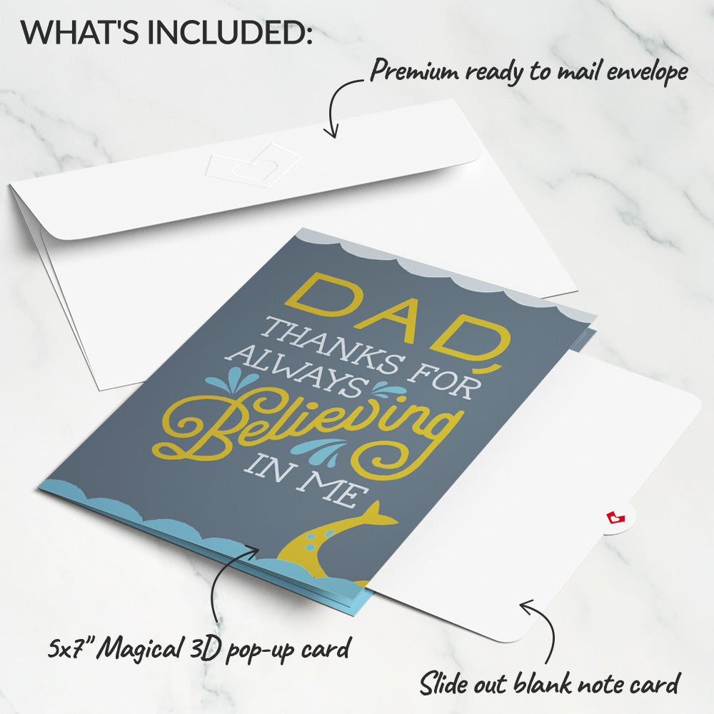 Dad You're a Legend Loch Ness Monster Pop-Up Card、mySite、solidvoid