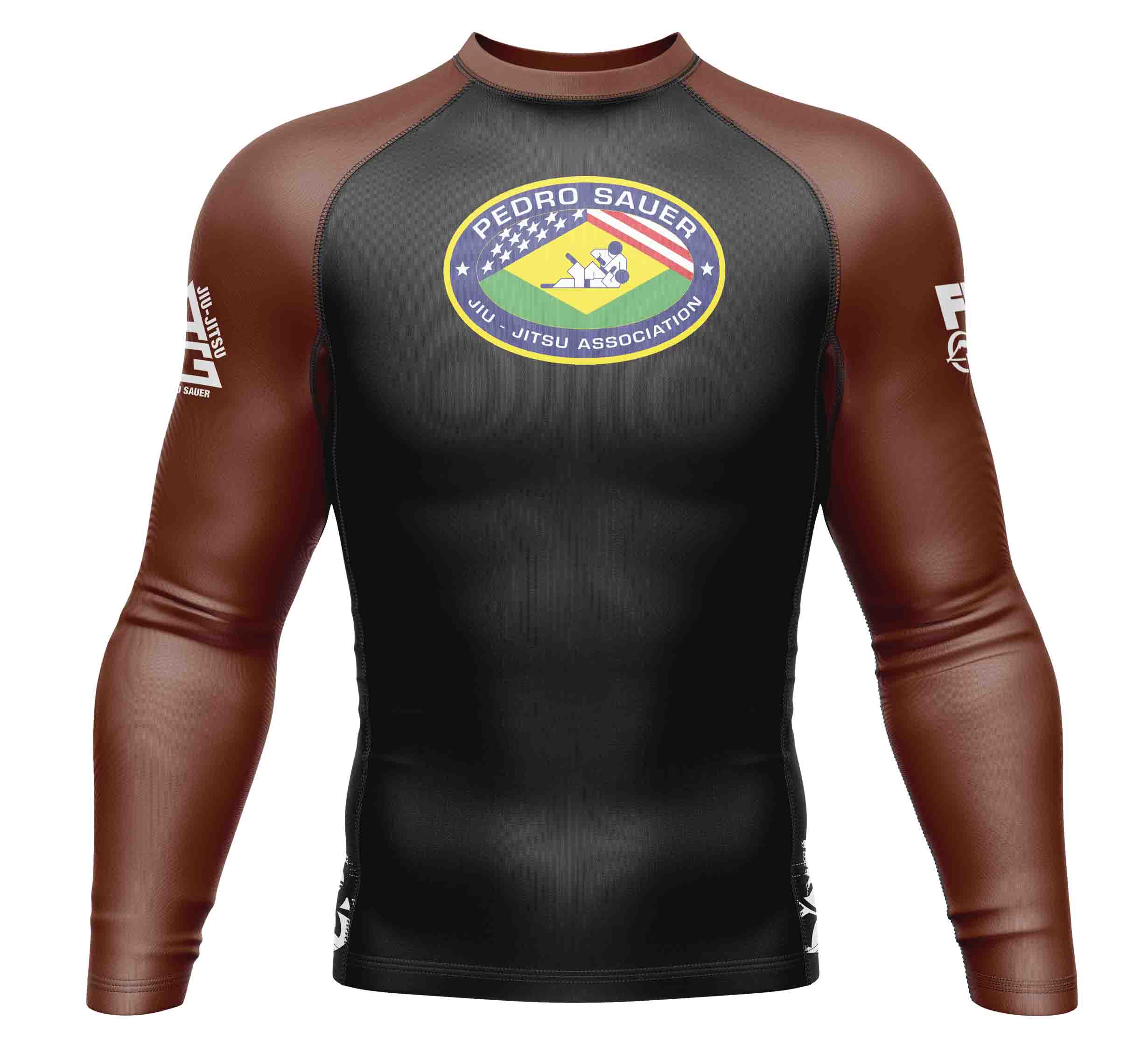 Pedro Sauer Ranked Long Sleeve Rashguard Brown、mySite、gigharbornorthrealestate