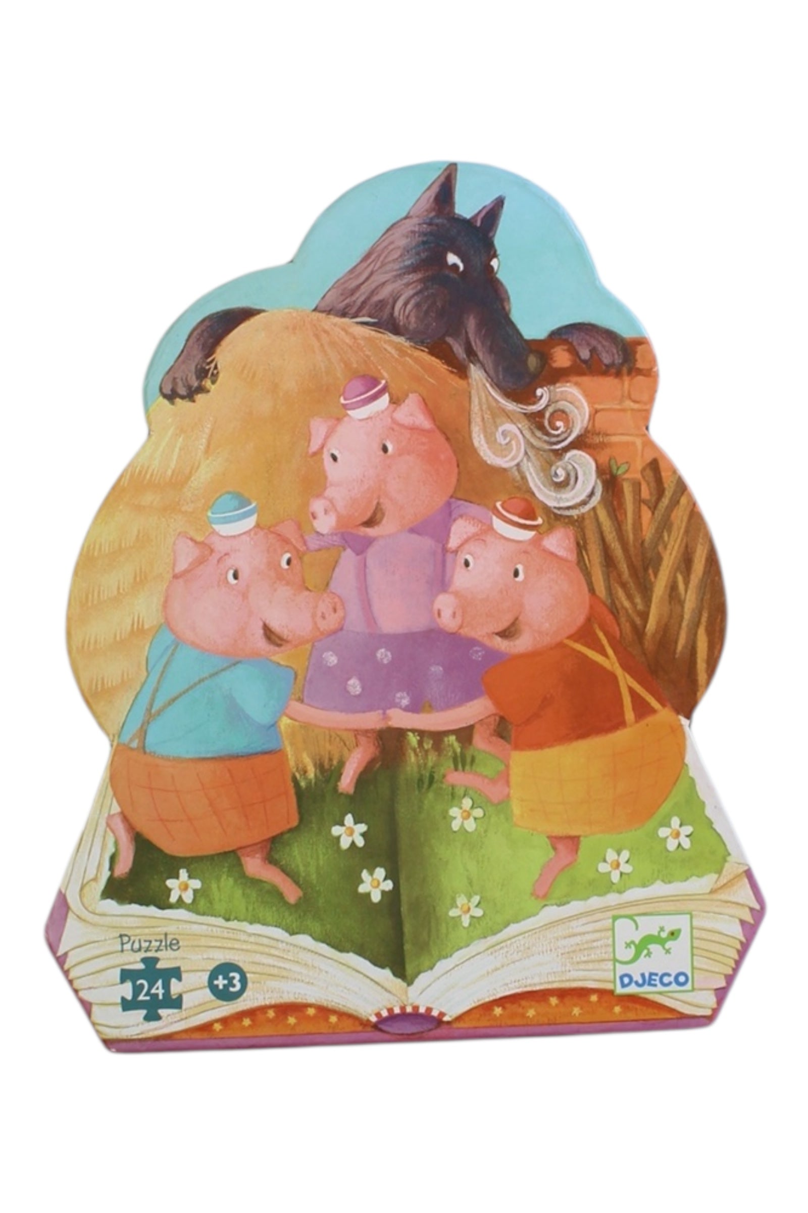 Djeco Three Little Pigs Puzzle O/S、mySite、g9winljtr