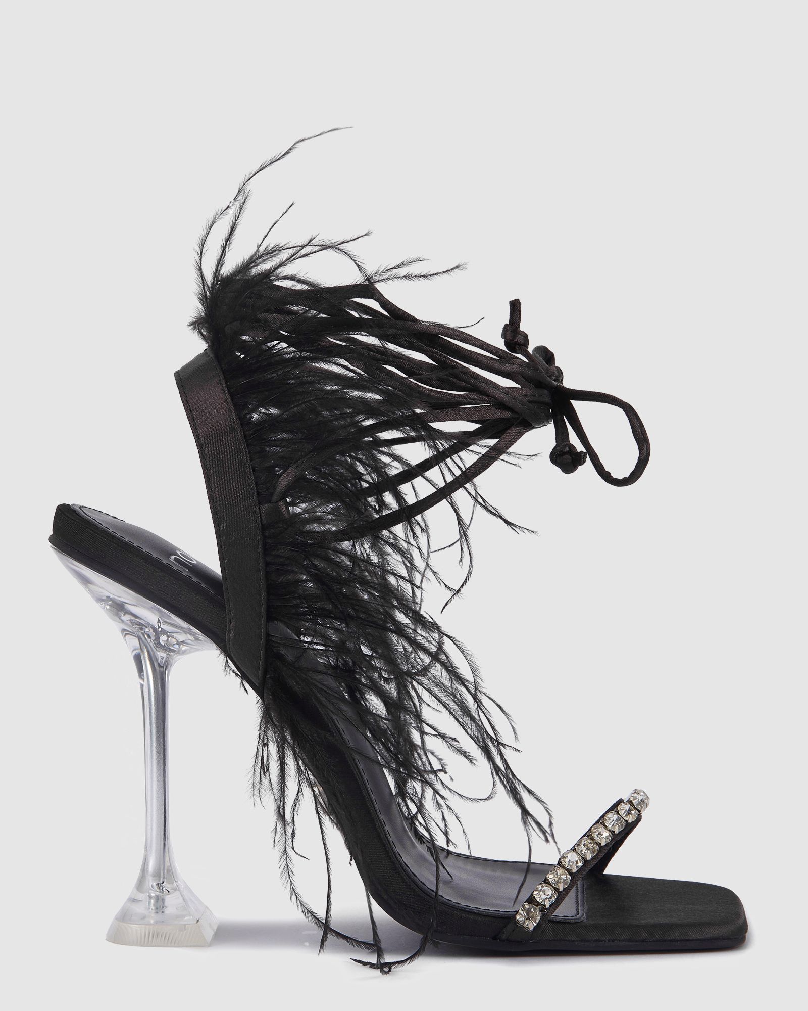  Black Feather Crystal Heels、mySite、merchandisen