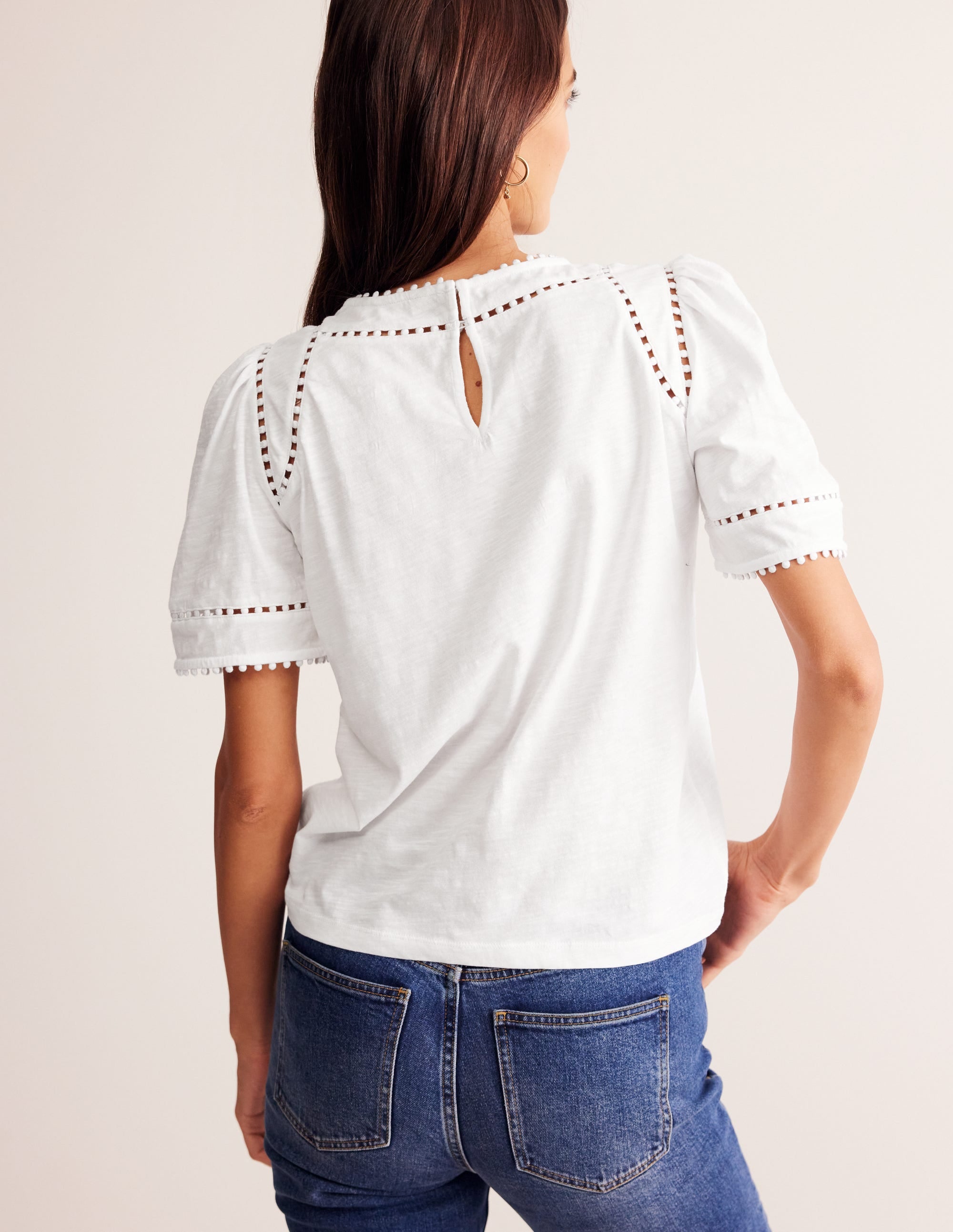  Mila Trim Detail Top-White、mySite、ashleygrahame