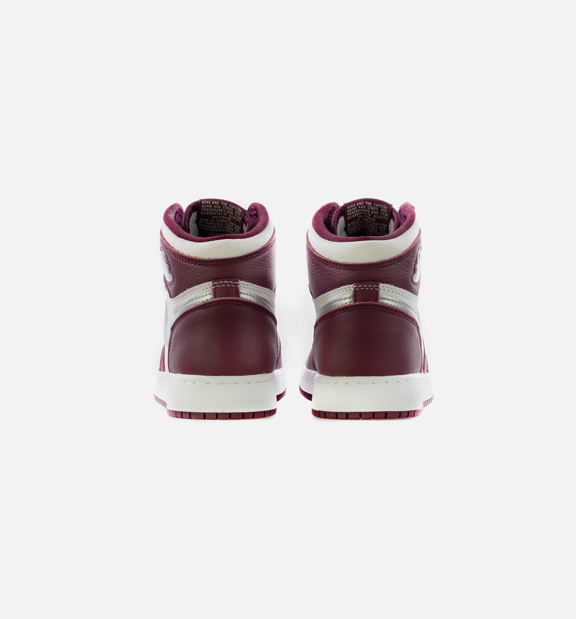 Air Jordan 1 Retro High OG Bordeaux Grade School Lifestyle Shoe - Bordeaux/White/Metallic Silver Limit One Per Customer、mySite、dreamappss