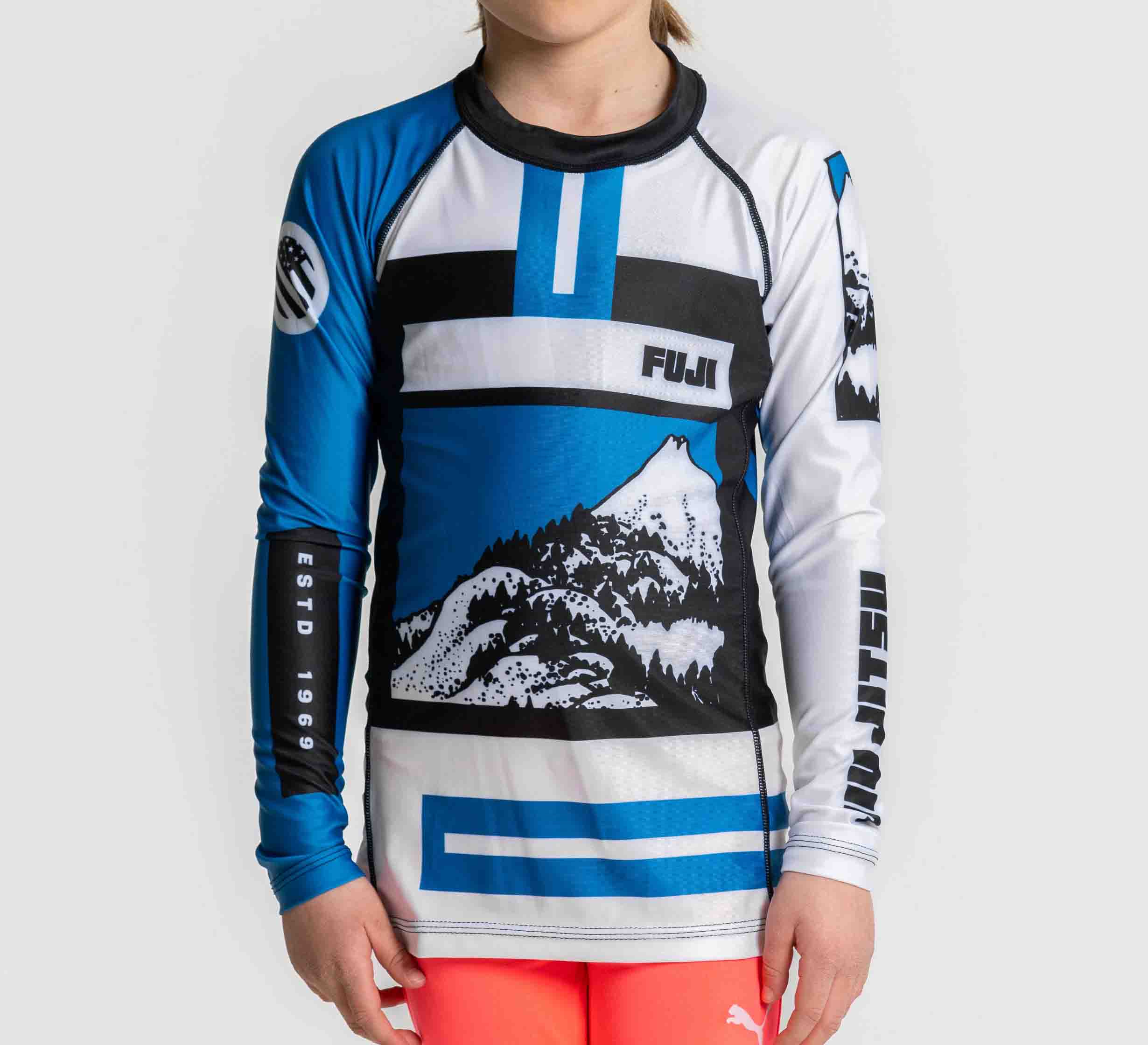 Kids Mt. FUJI Flex Lite Long Sleeve Rashguard Blue、mySite、gigharbornorthrealestate