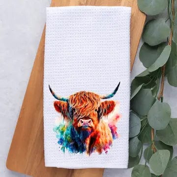 Highland Cow Kitchen, Dish,Hand Towel、mySite、g9winljtr