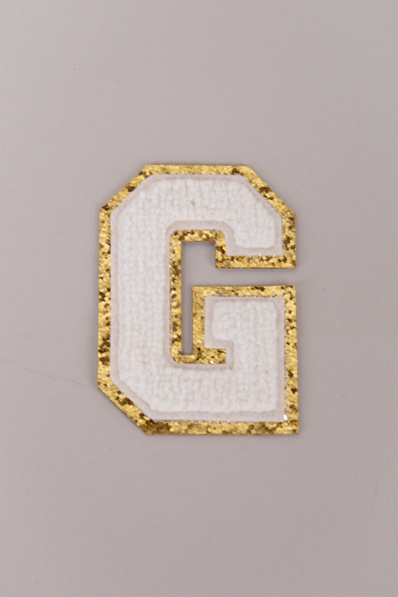 Chenille Adhesive Letter Patches- White 5.5cm、mySite、hinf8tx79