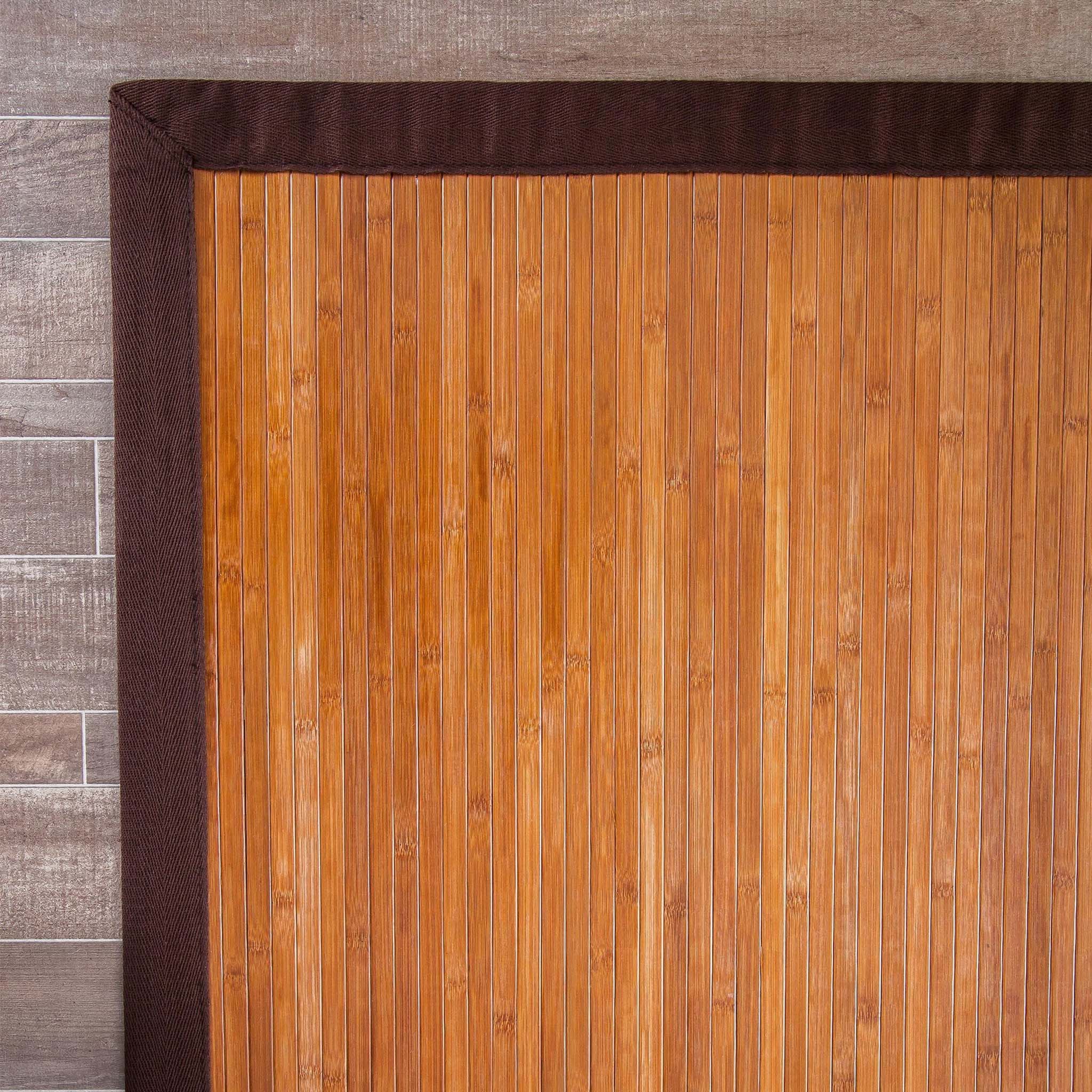 Contemporary Chocolate Bamboo Rug、mySite、neckold