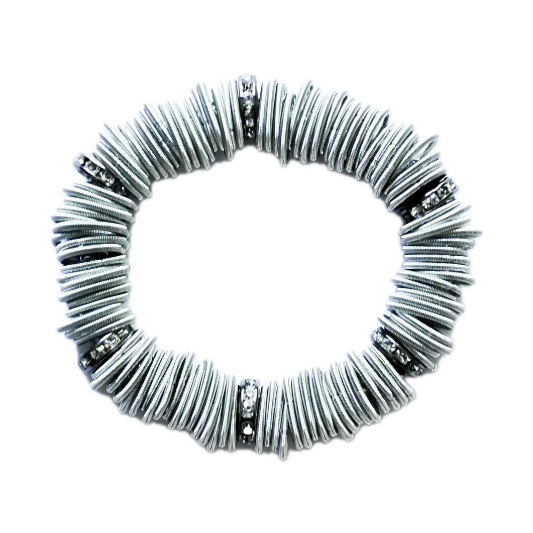  Silver Spring Ring Bracelet w/Crystal Beads、mySite、elrpsem3k