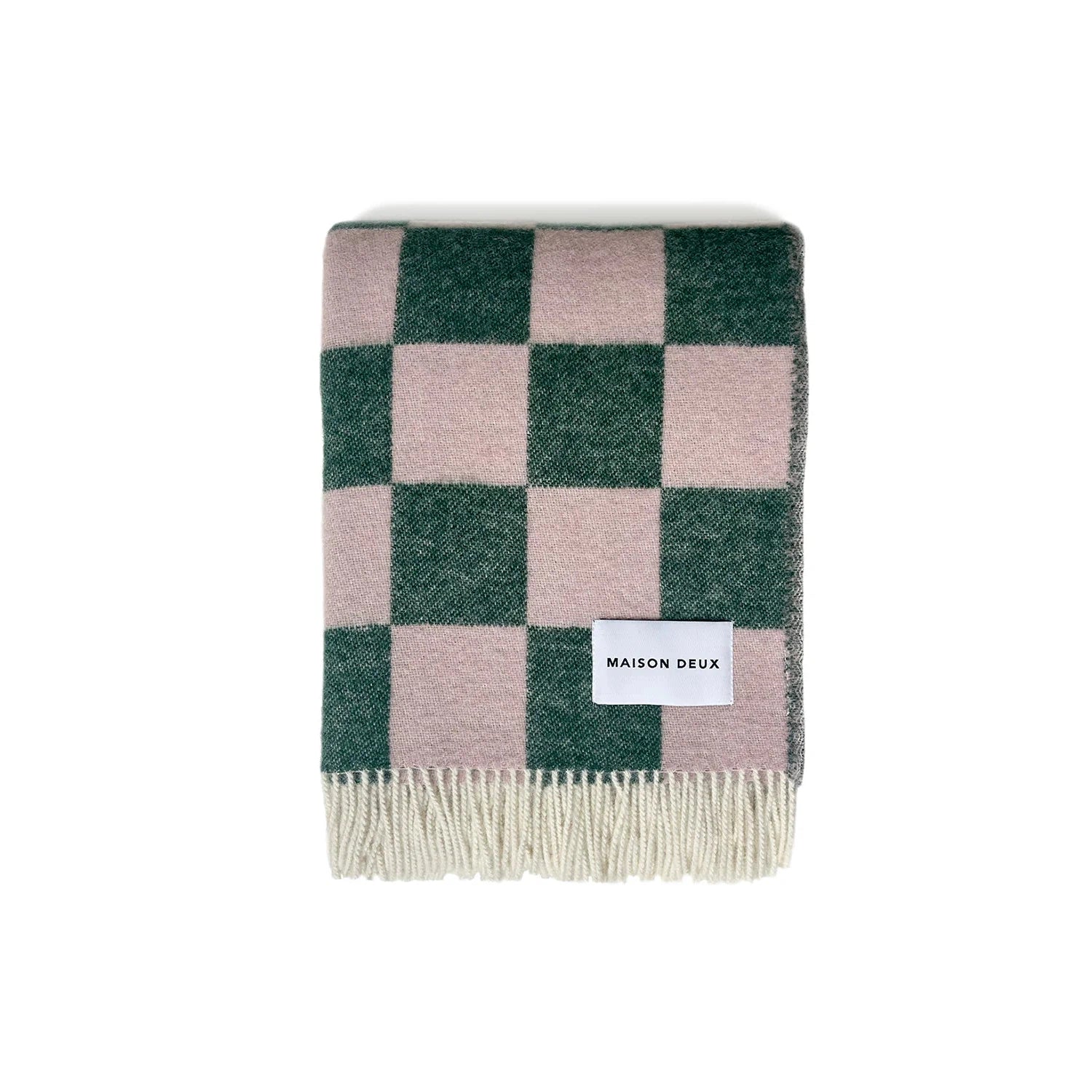 Checkerboard Green Pink Blanket、mySite、gigharbornorthrealestate