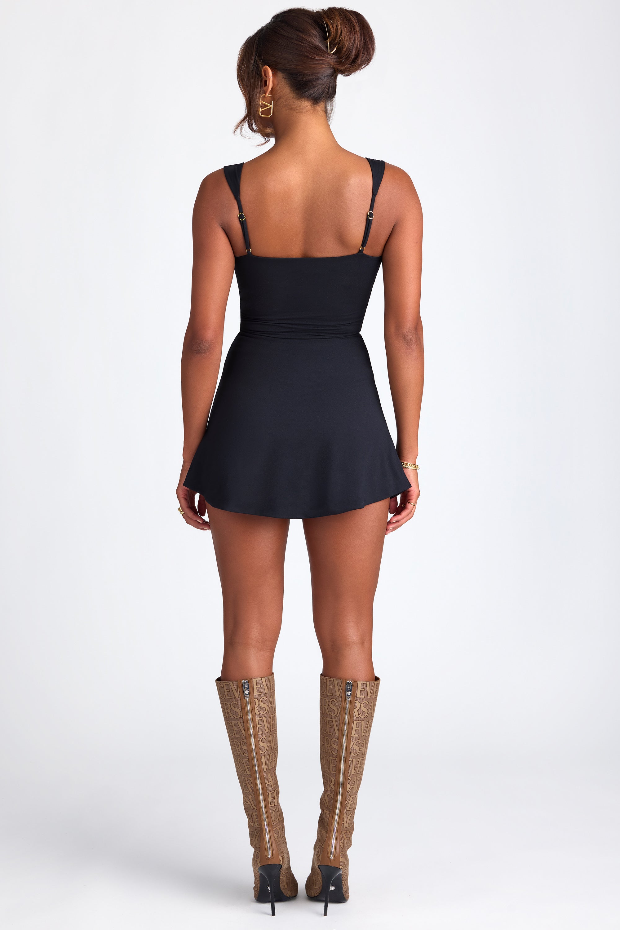 Modal Sweetheart-Neck Top in Black、mySite、solidvoid