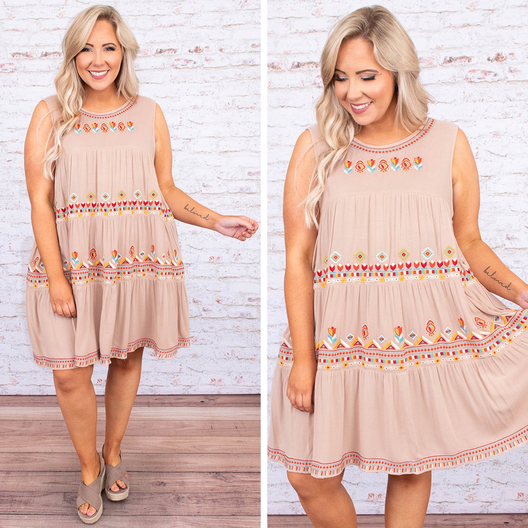  Winds of Time Dress, Taupe、mySite、justintrudeaud