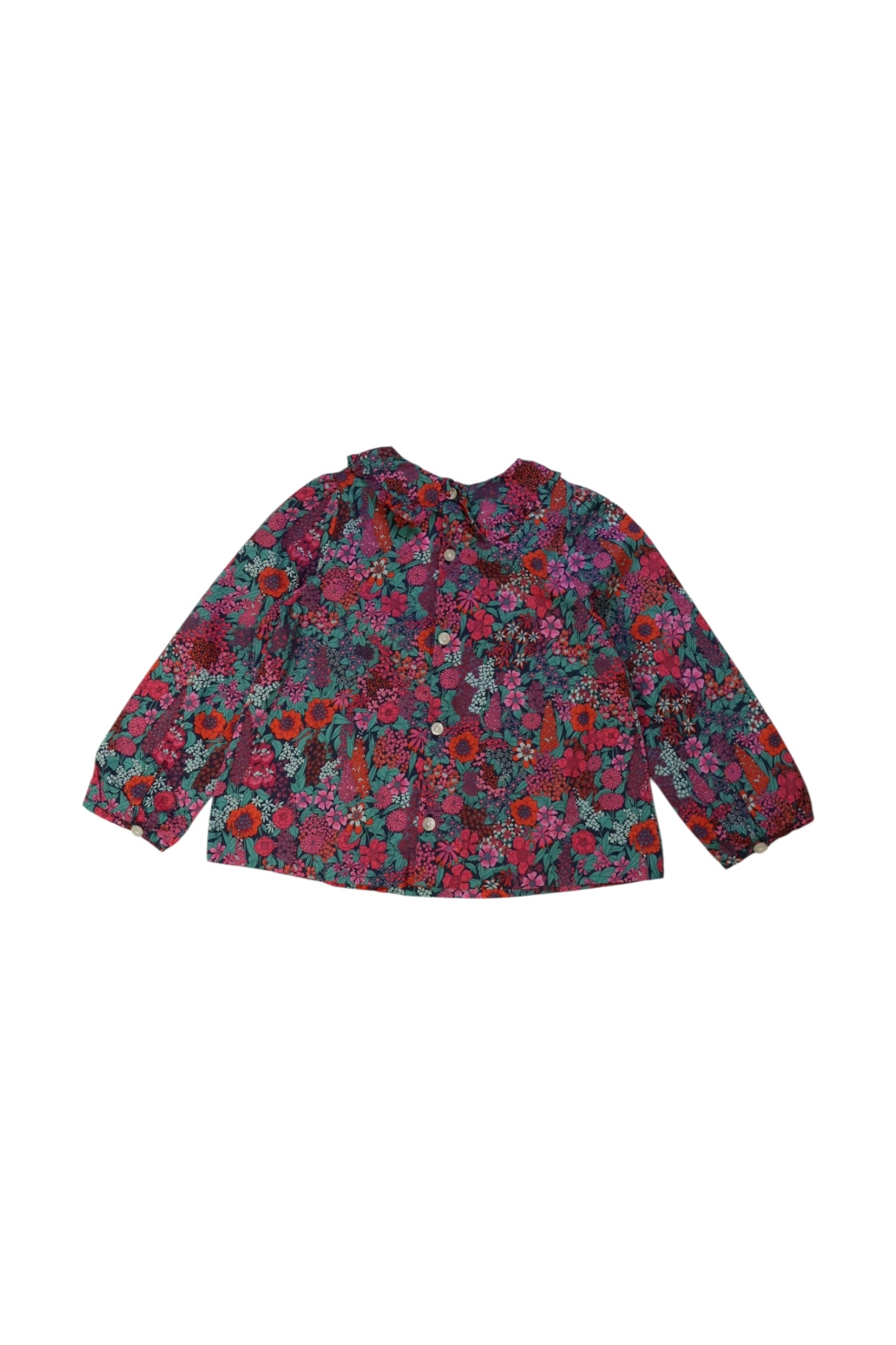 Jacadi Floral Blouse With Collar 3T、mySite、g9winljtr