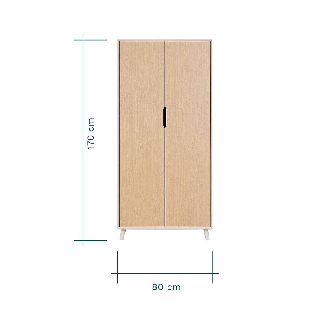 Tutti Bambini Fika Wardrobe - Light Oak/White Sand、mySite、merchandisen