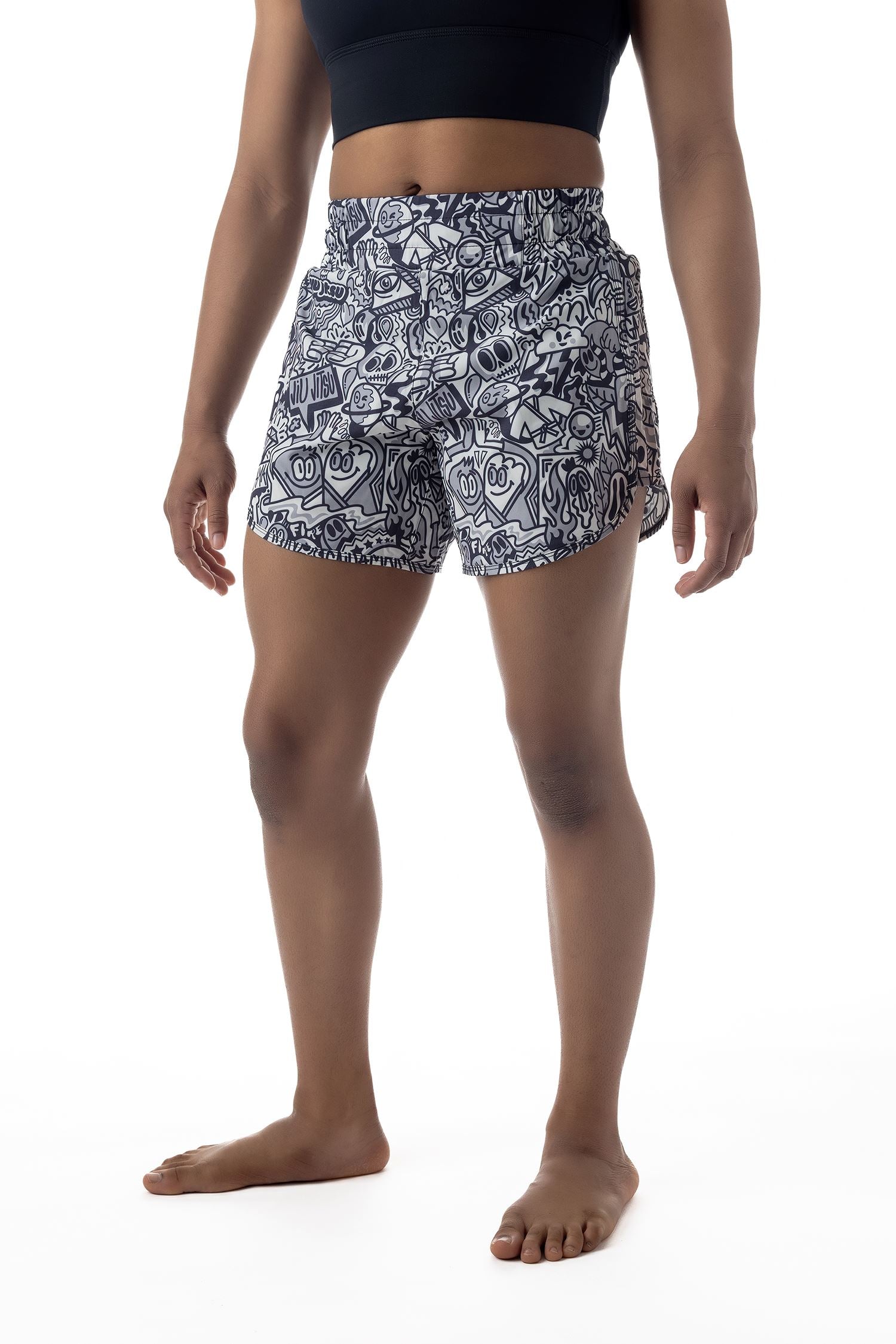 Women's Wotto Doodle Jiu Jitsu Shorts、mySite、gigharbornorthrealestate