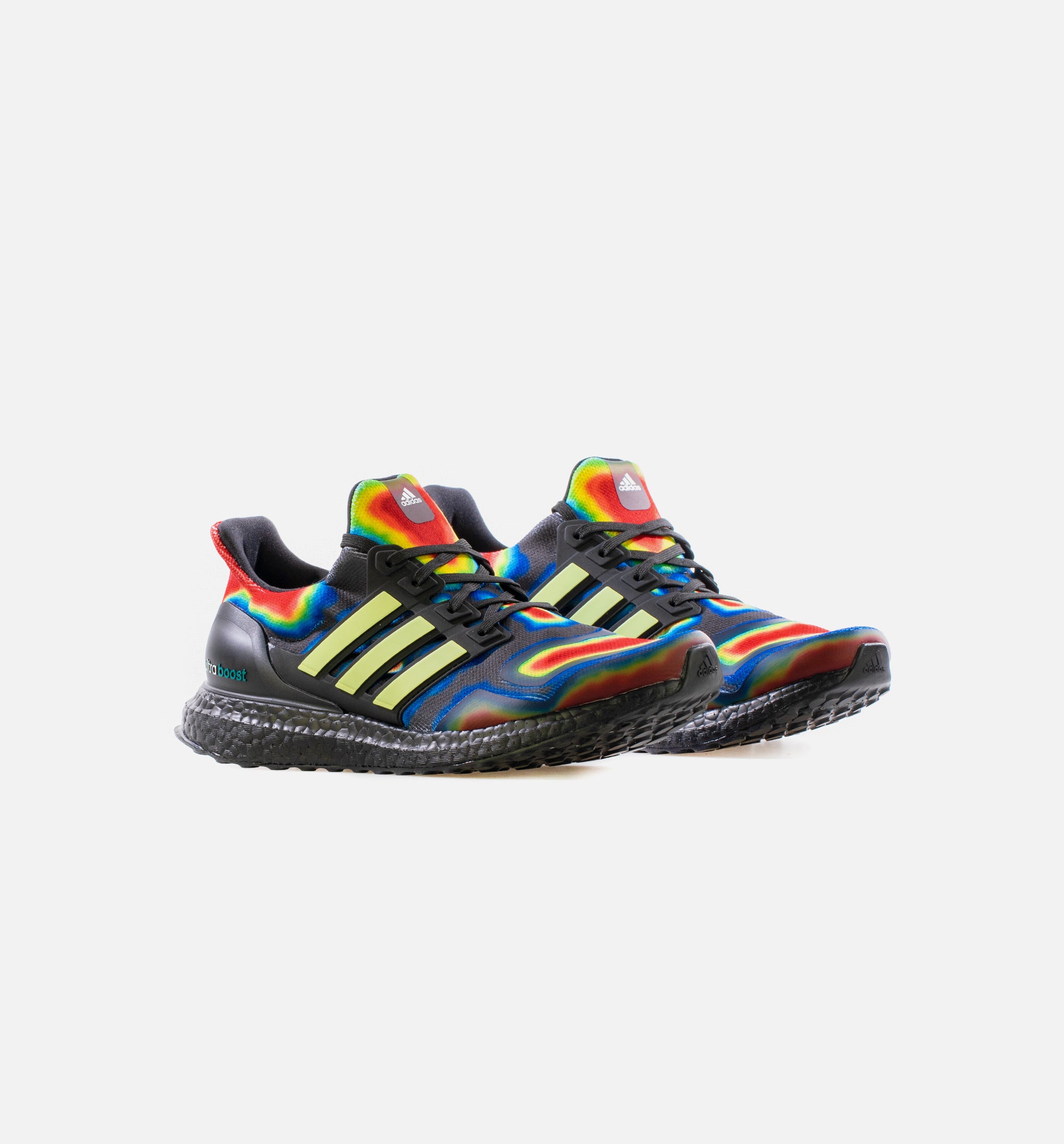 Ultra Boost Heat Map Mens Running Shoe - Core Black/Yellow Tint/EQT Green、mySite、dreamappss