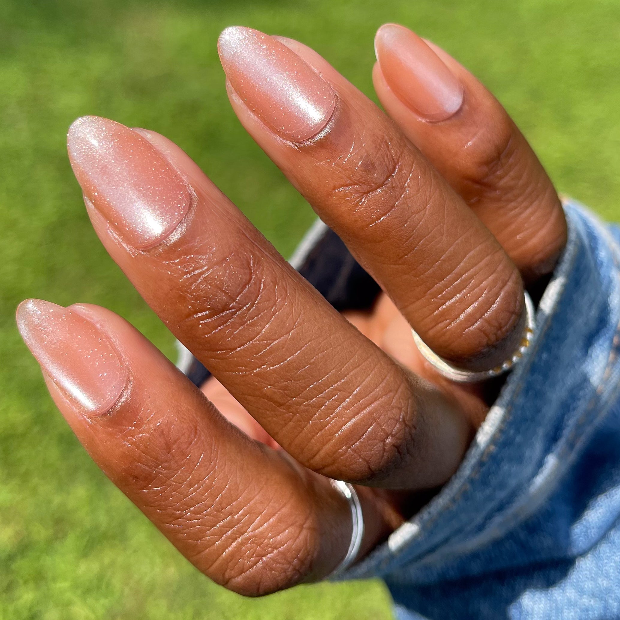 Velvet KAG - Press-On | Medium | Almond、mySite、solidvoid