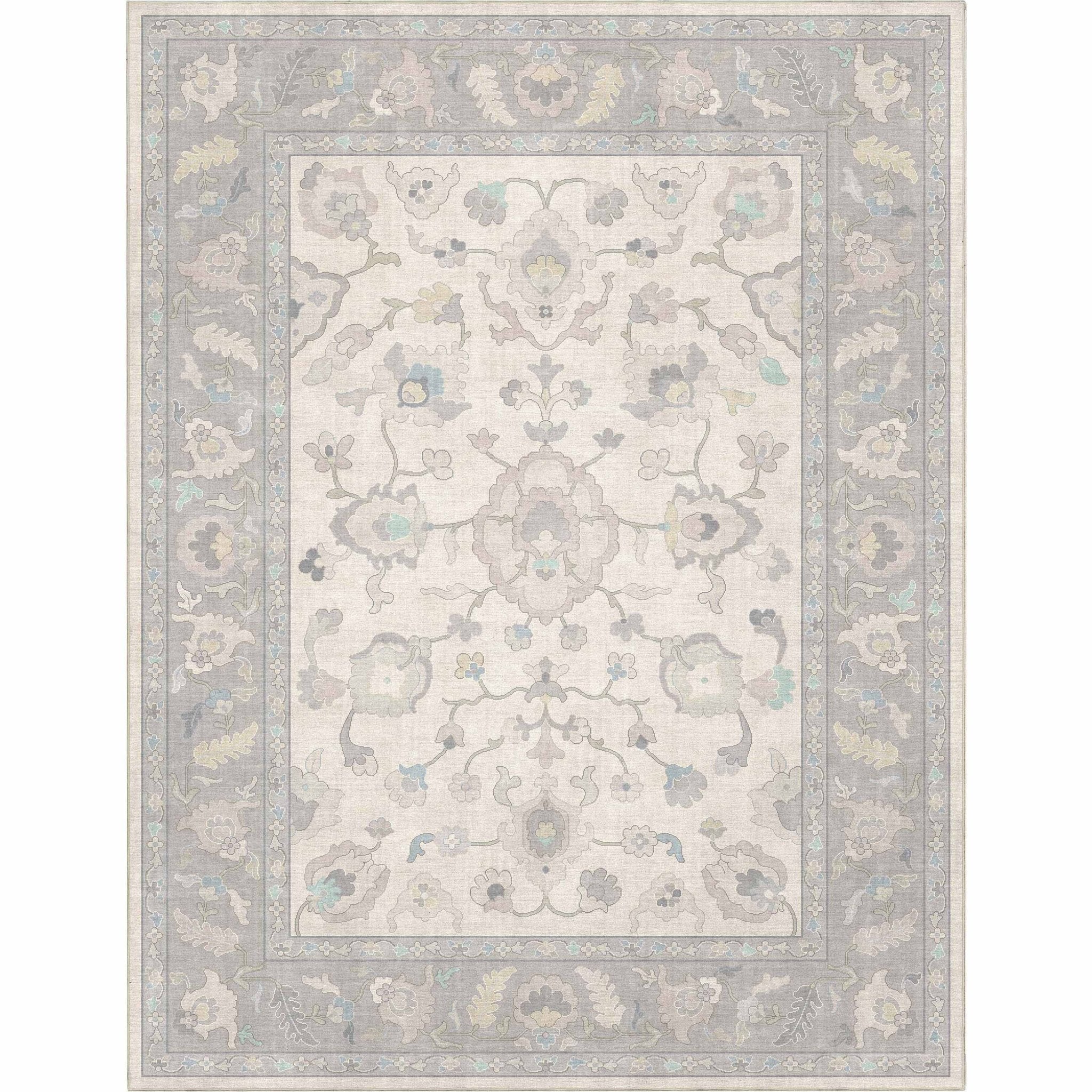 Konya Updated Traditional Oriental Pastel Rug for Living Room Bedroom Dining Room ,Easy Clean、mySite、gigharbornorthrealestate