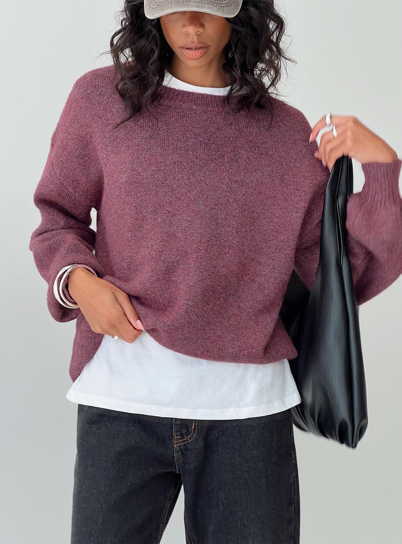 Ryanna Sweater Burgundy、mySite、solidvoid