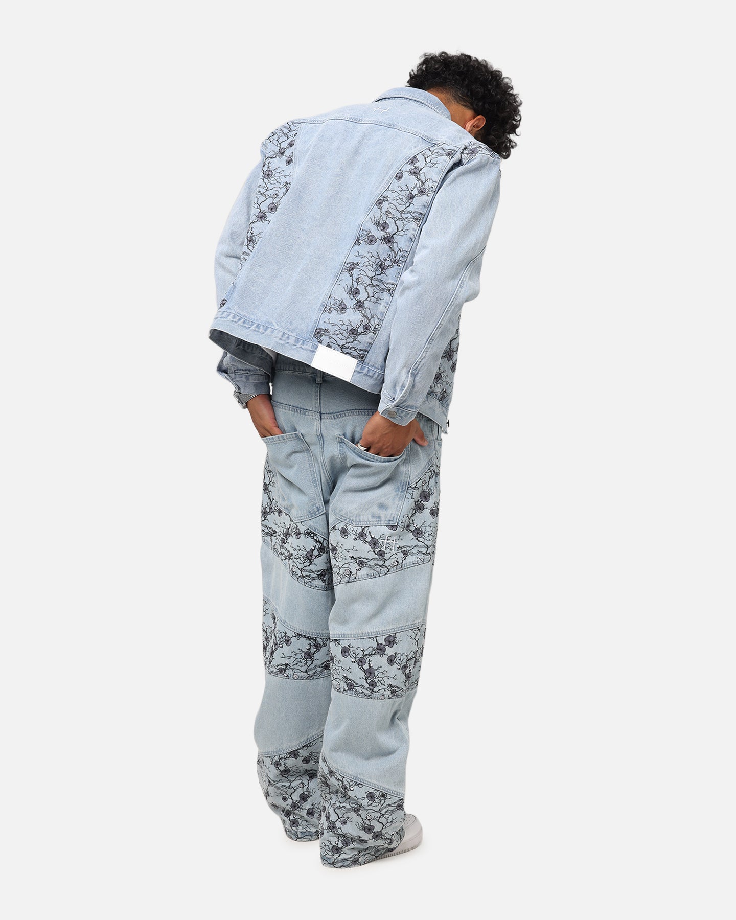 Saint Morta Poison Ivy Panel Denim Jacket Mid Blue、mySite、zt4zffjzw