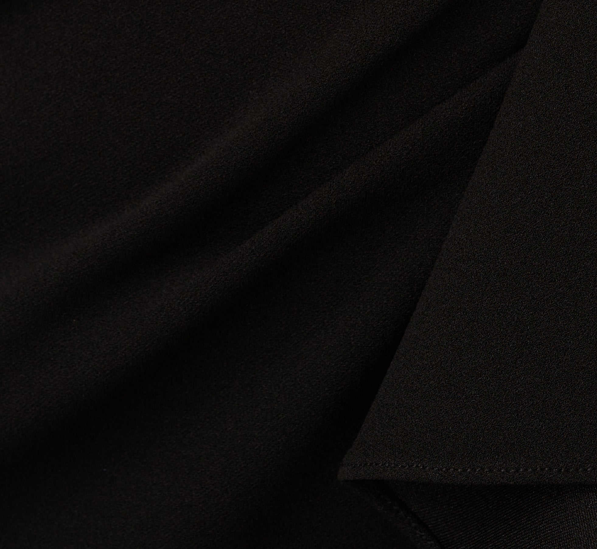 High Low Crepe Halter Gown With Organza Draping In Black、mySite、solidvoid