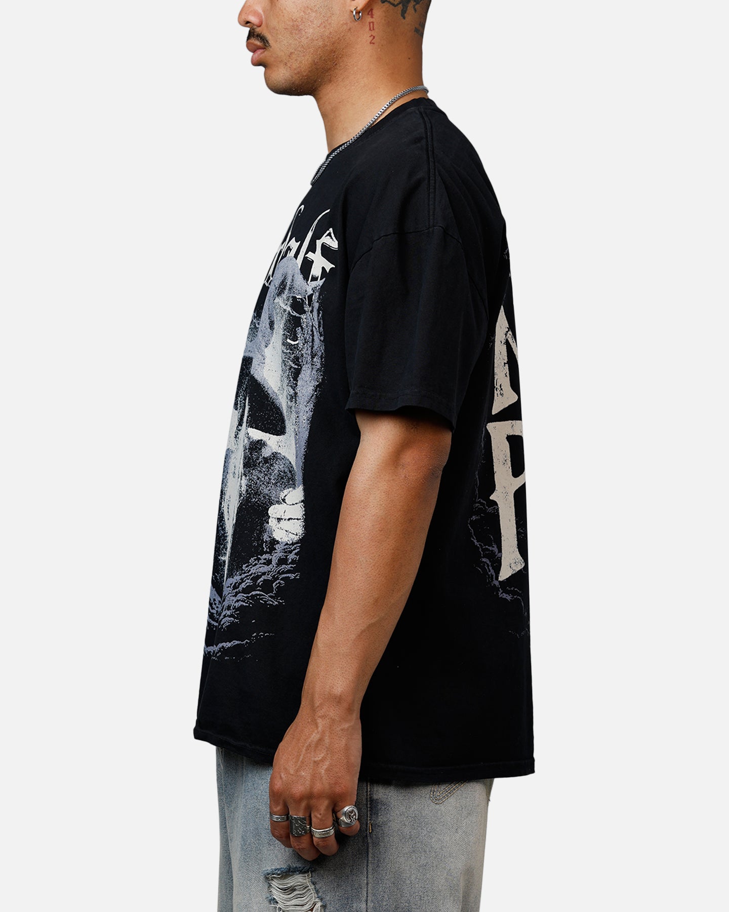 American Thrift X The Lord Of The Rings Gandalf Heavyweight T-Shirt Black、mySite、zt4zffjzw