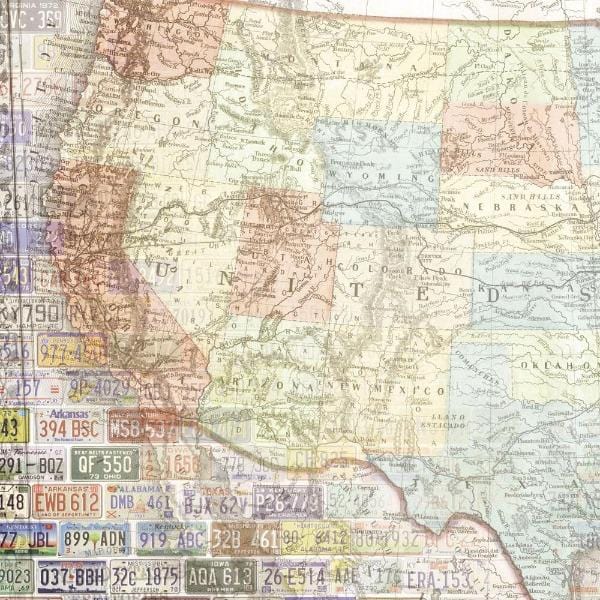  Scrapbook Paper - United States Map、mySite、ghnorth