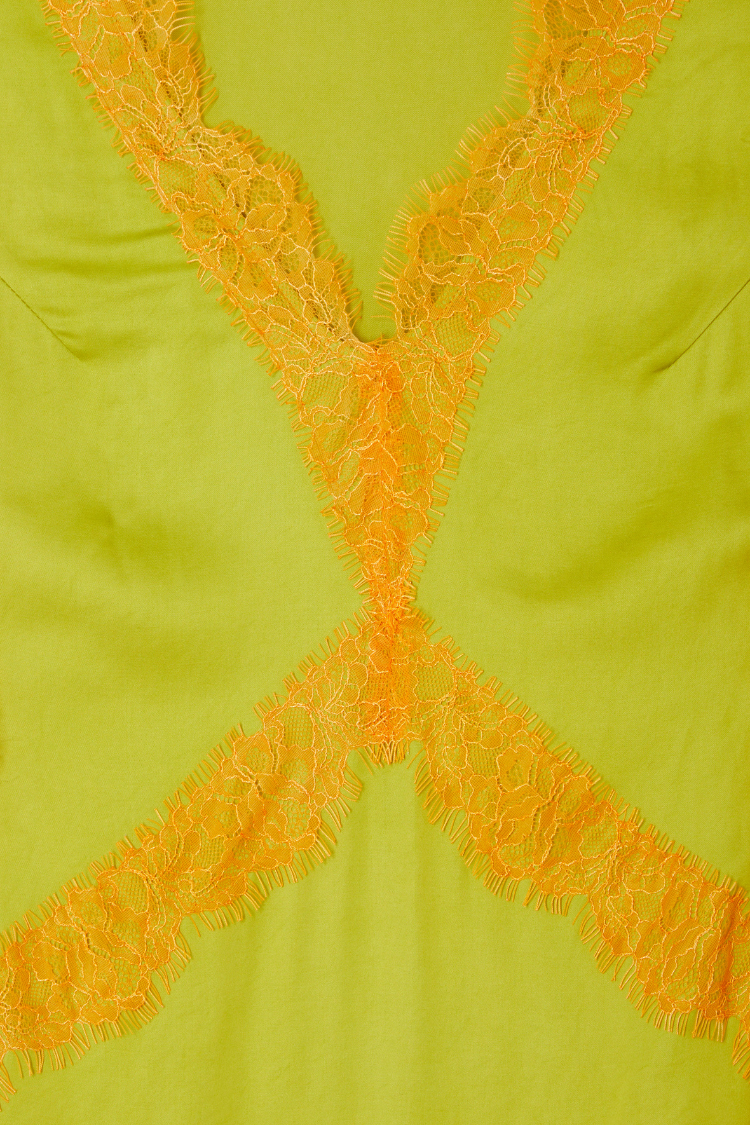 Olive and Orange Lace Clio Dress、mySite、solidvoid