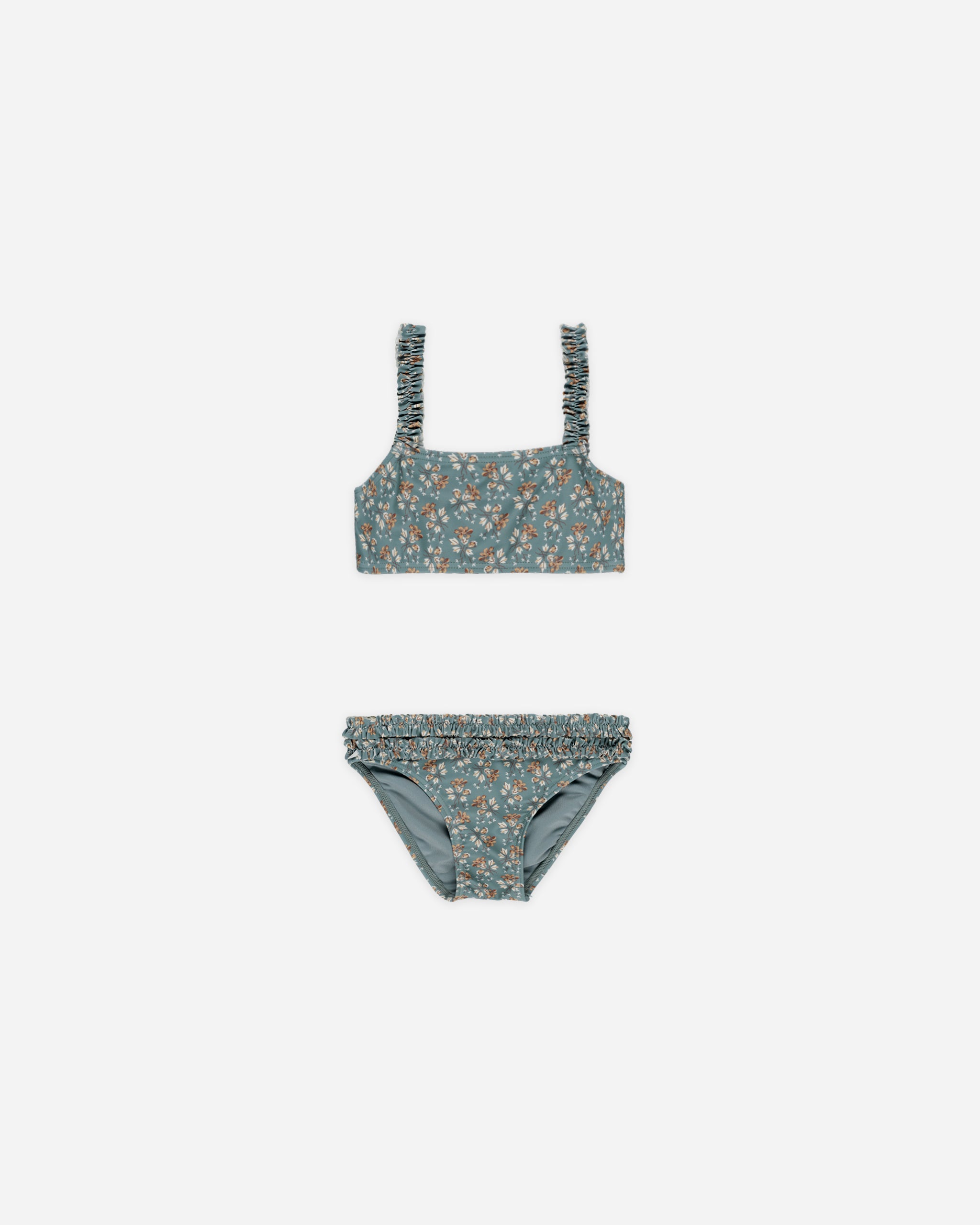  Rouched Bikini || Blue Floral、mySite、layawaytickets