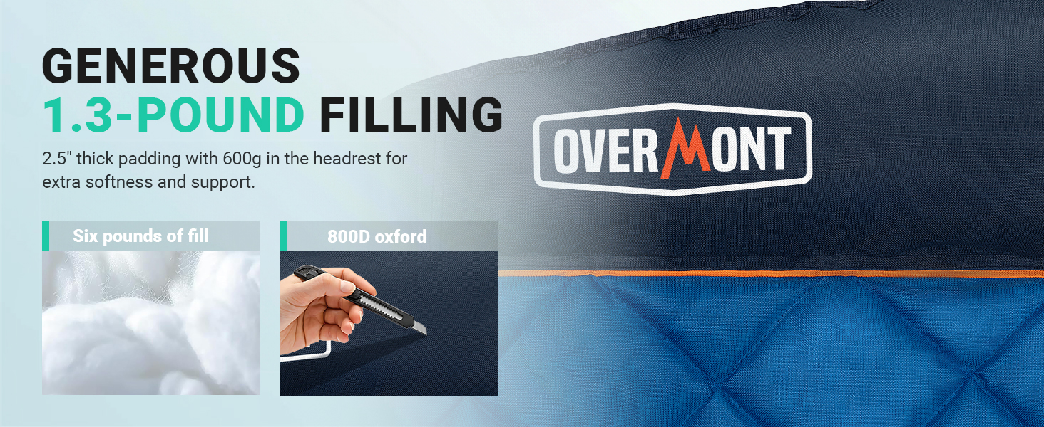 Overmont Oversized Double Camping Chair