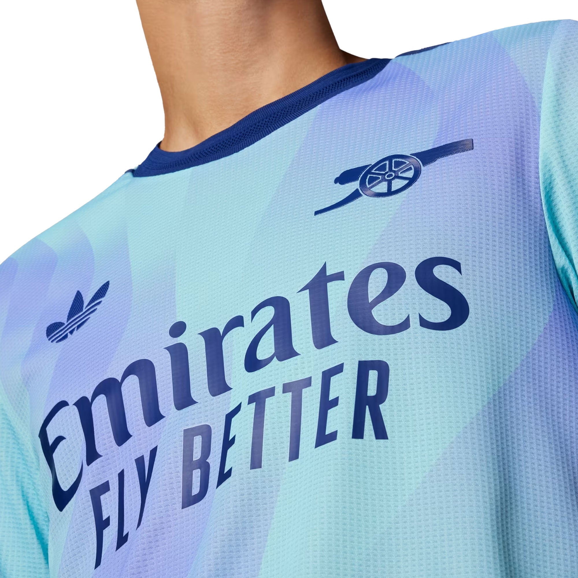 adidas Men's Arsenal 2024/25 Authentic Third Jersey Clear Aqua/Light Flash Purple、mySite、bottomscart