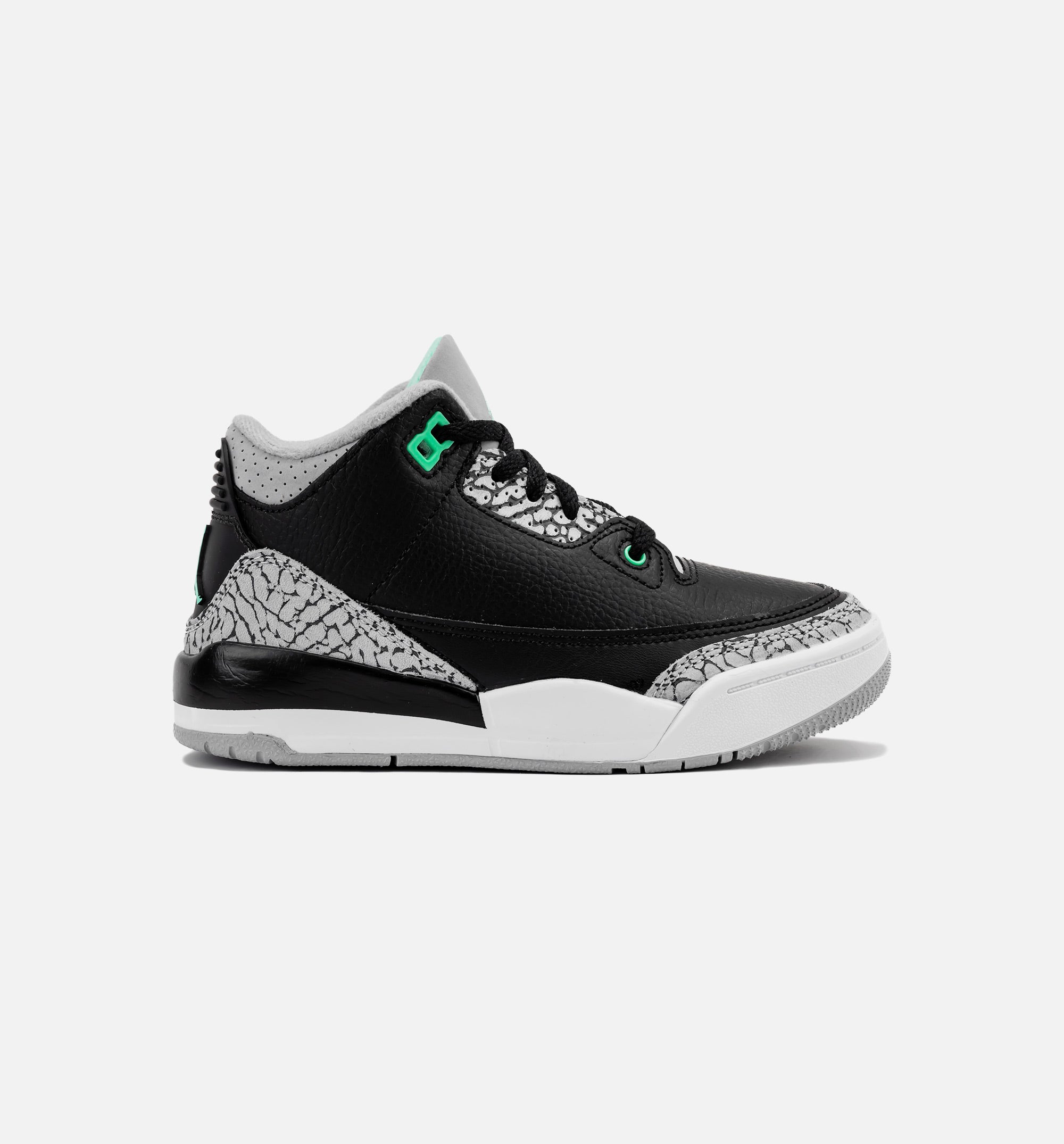 Air Jordan 3 Retro Green Glow Preschool Lifestyle Shoe - Black/Green Glow/Wolf Grey/White、mySite、dreamappss