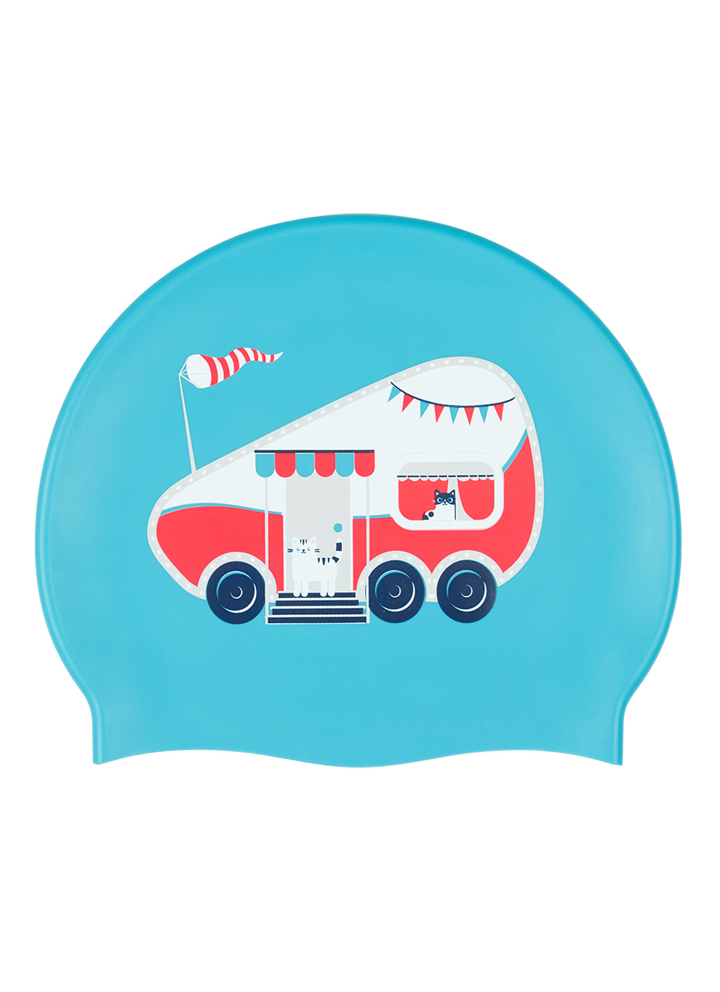 Sporti Roadtrip Silicone Swim Cap、mySite、noshort