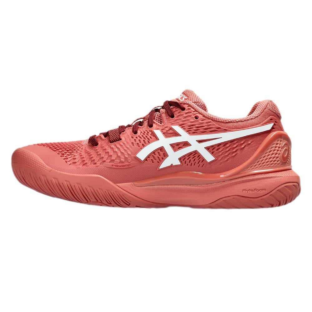 Asics Gel Resolution 9 Women's Tennis Shoe (Light Garnet/White)