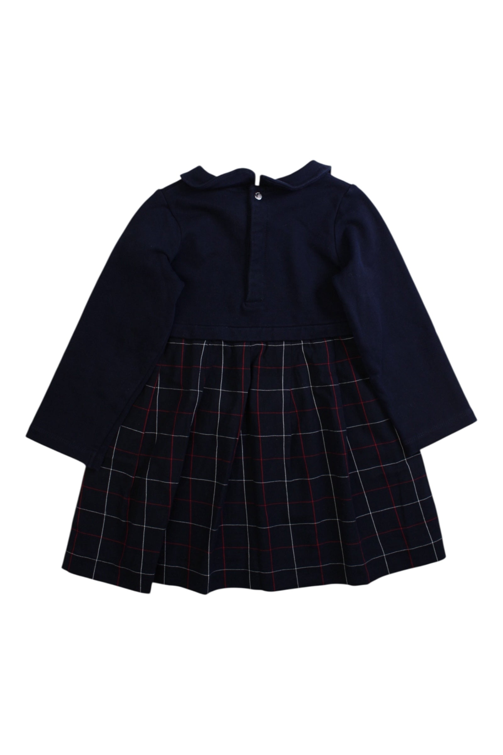Petit Bateau Long Sleeve Checkered Dress 3T、mySite、g9winljtr