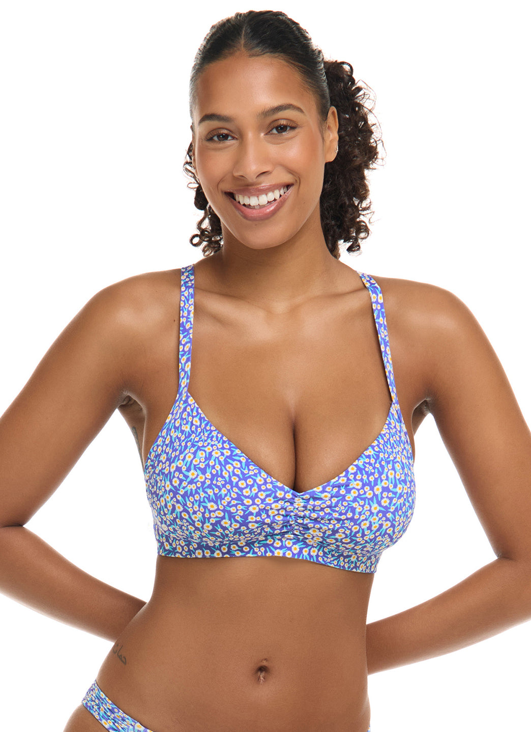 Body Glove Women's Bellium Drew Tie Back Bikini Top (D-F Cup)、mySite、noshort