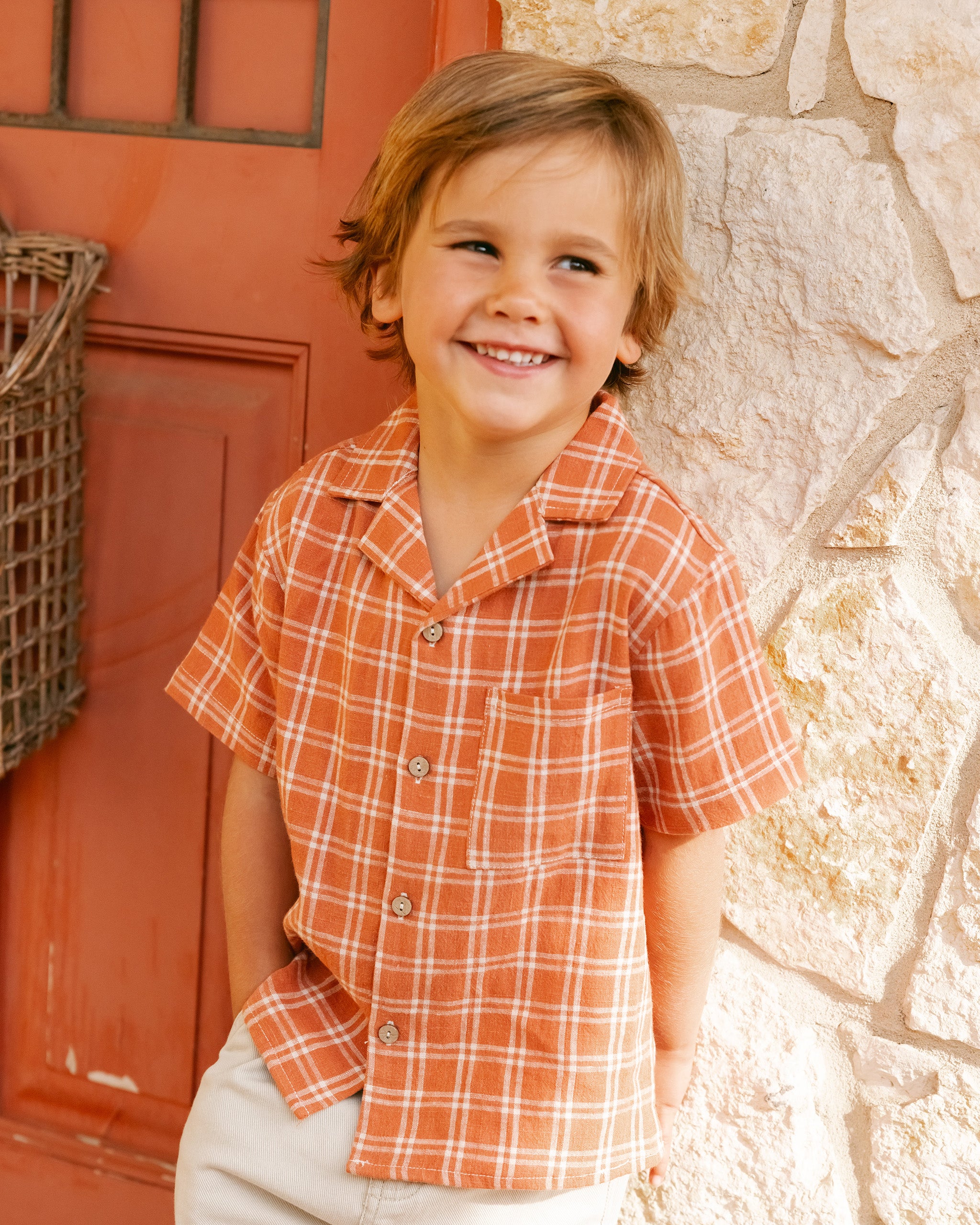  Lapel Collared Shirt || Poppy Check、mySite、layawaytickets