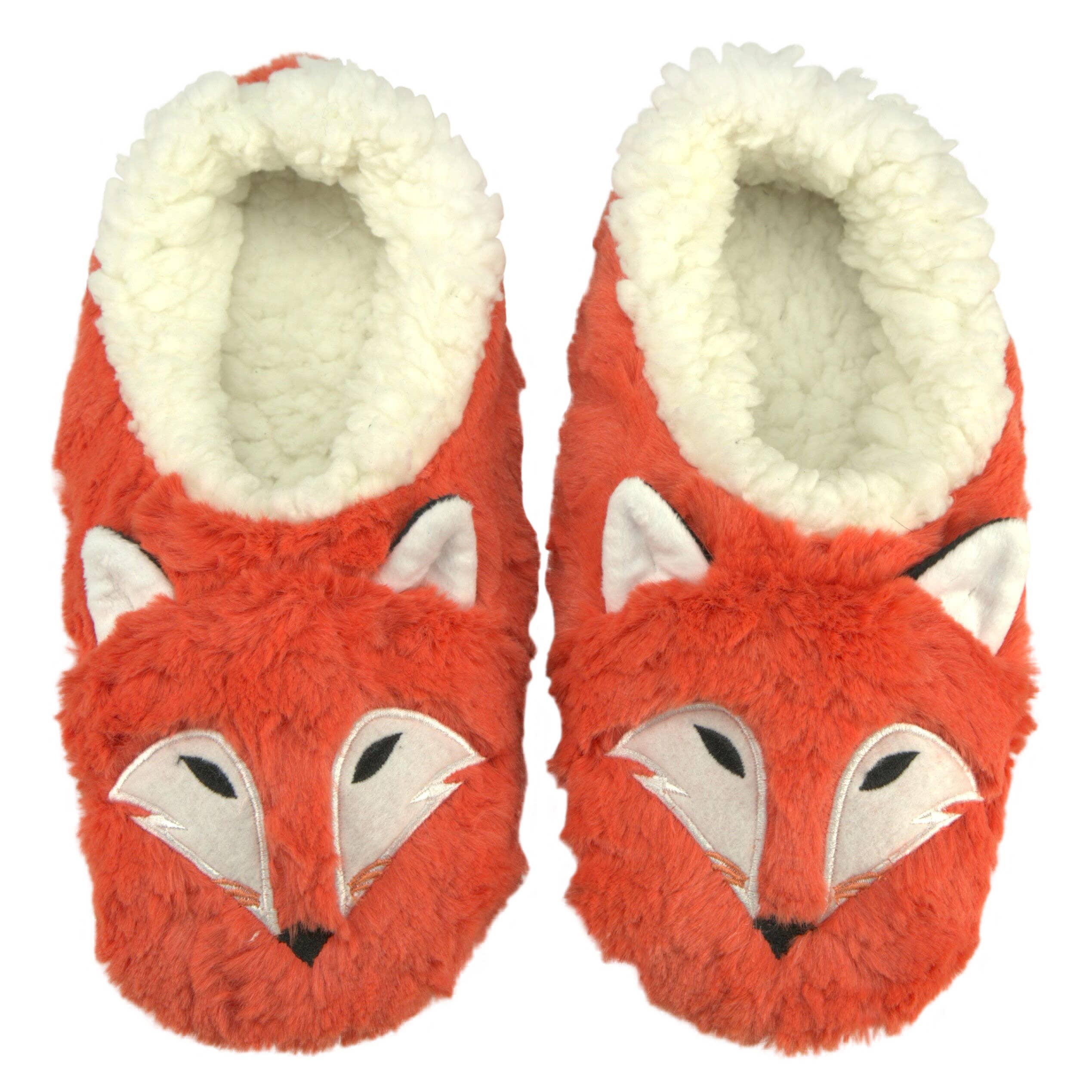 Foxy | Women's Funny Fluffy Animal House Cute Slippers、mySite、g9winljtr