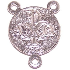 Immaculate Heart of Mary resined antique silver-toned center (2 - 0.8 inches)、mySite、topwebapps