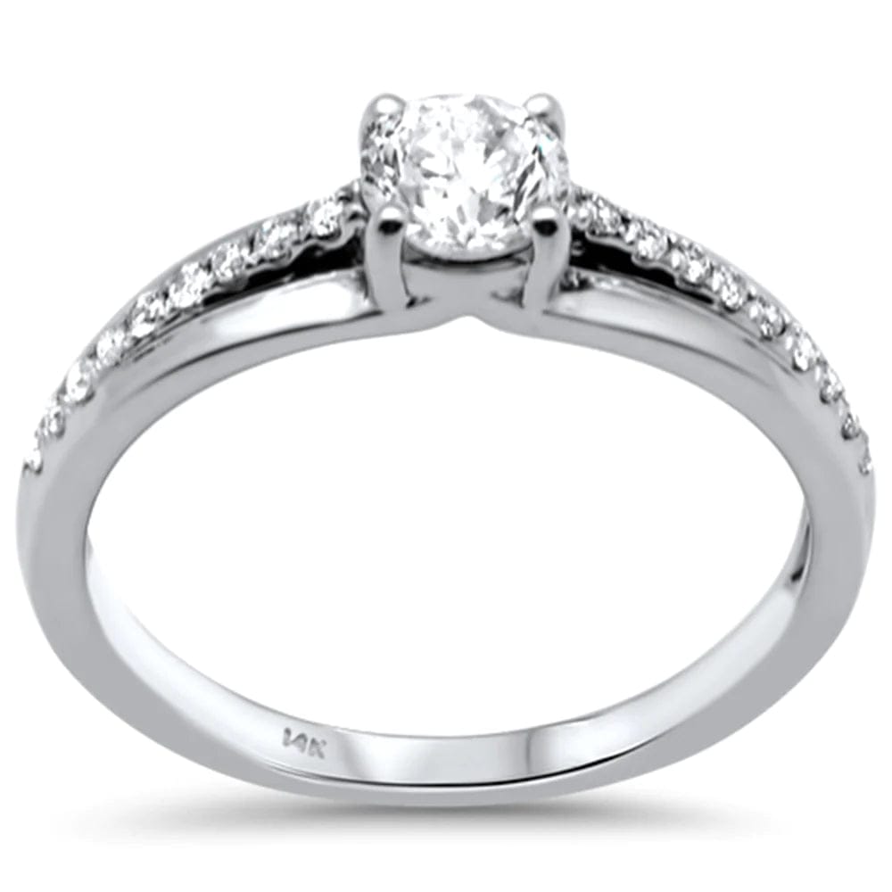 .64ct G SI 14K White Gold Round Diamond Engagement Ring Size 6.5、mySite、g9winljtr