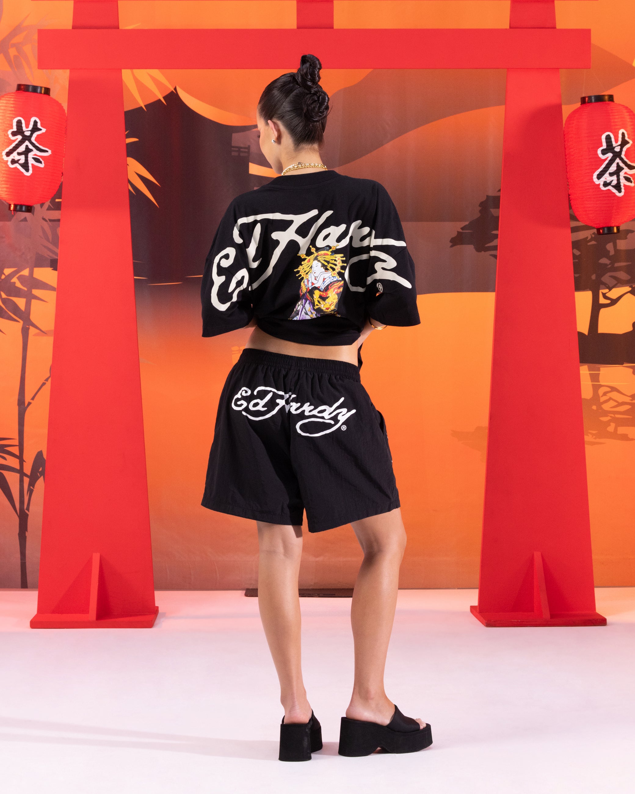 Ed Hardy Geisha T-Shirt Black、mySite、zt4zffjzw