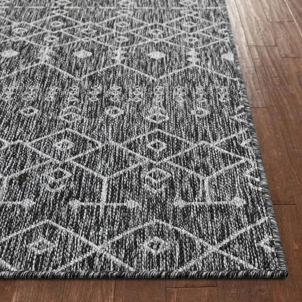 Nord Moroccan Tribal Indoor Outdoor Grey Flatweave Rug、mySite、gigharbornorthrealestate