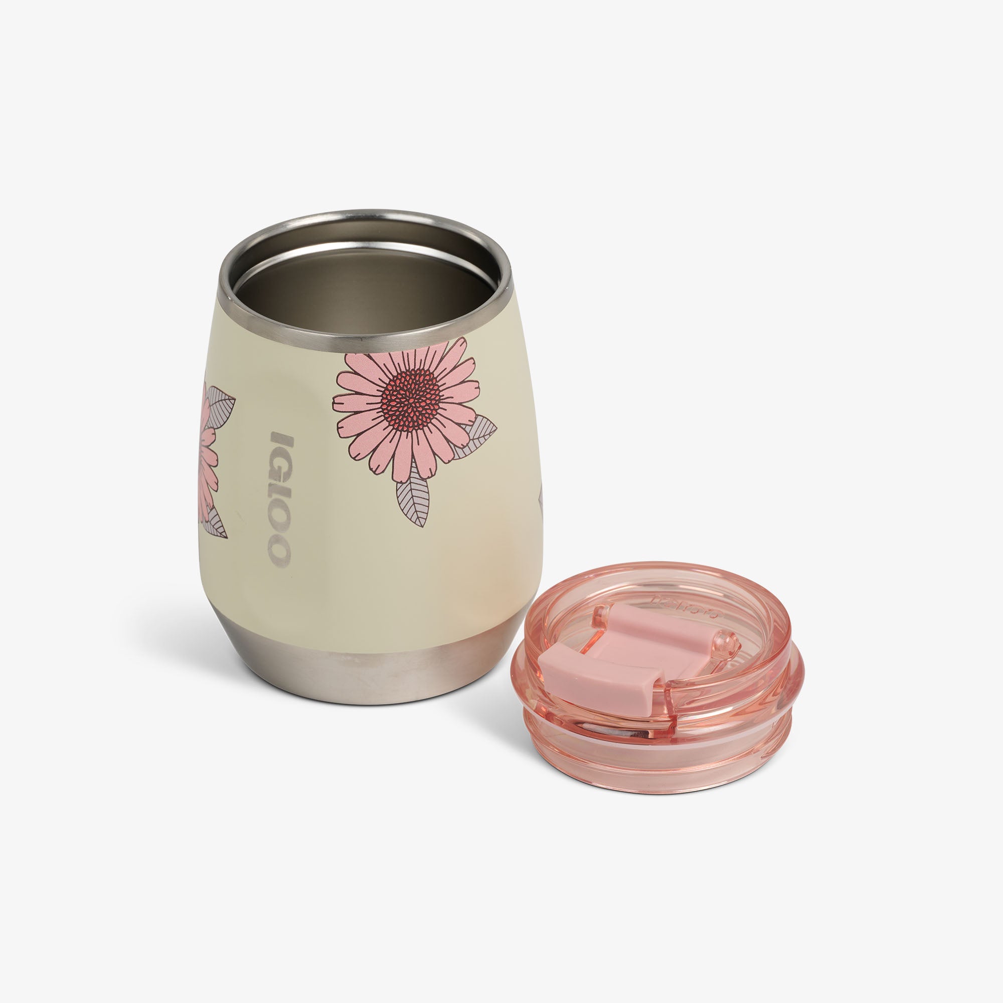 Floral 10 Oz Wine Tumbler、mySite、noshort