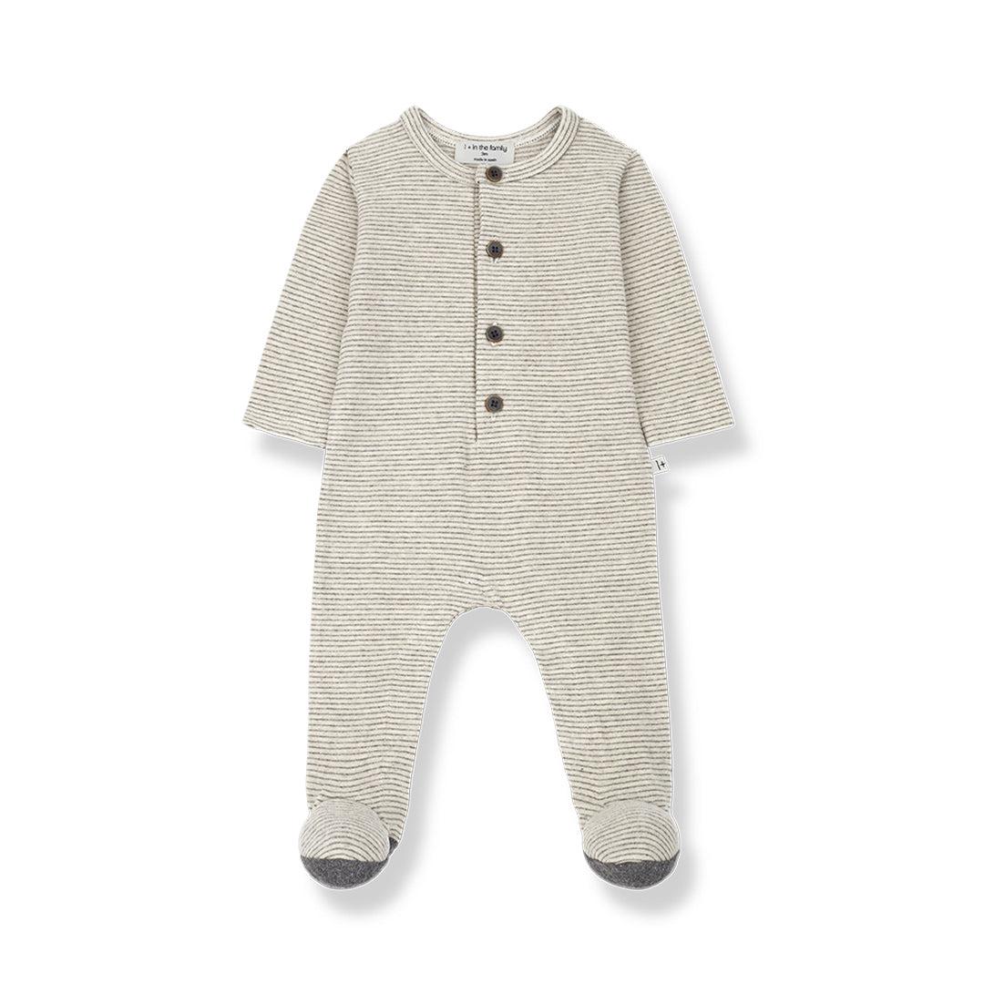  1+ in the family Quim Jumpsuit With Feet - Oatmeal、mySite、merchandisen