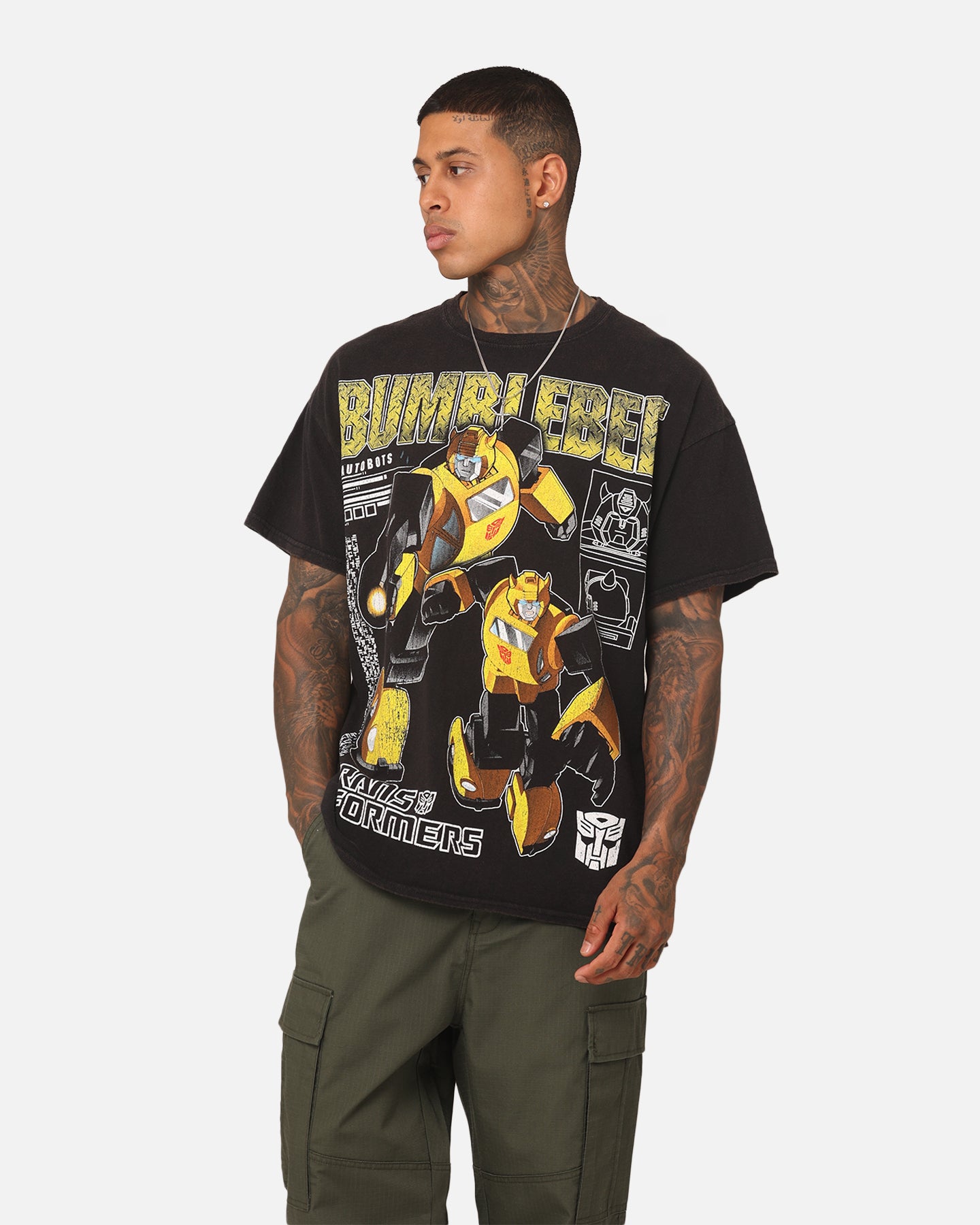 Goat Crew X Transformers Bumble Bee Vintage T-Shirt Black Wash、mySite、zt4zffjzw