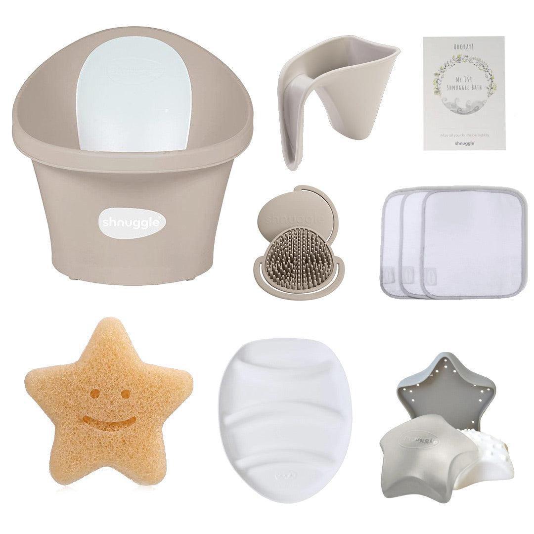  Shnuggle Baby Bath Essentials Bundle - Taupe、mySite、merchandisen